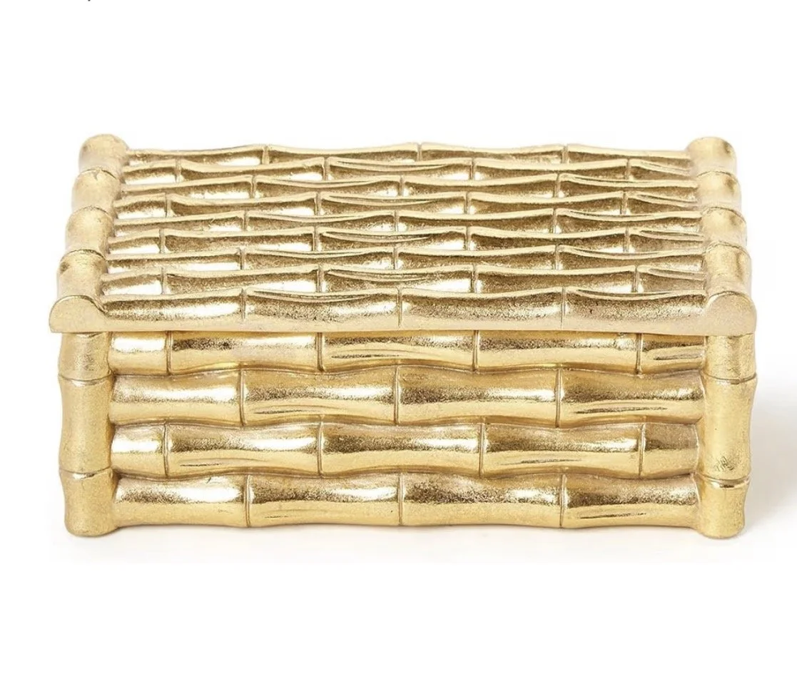 Gold Bamboo Box