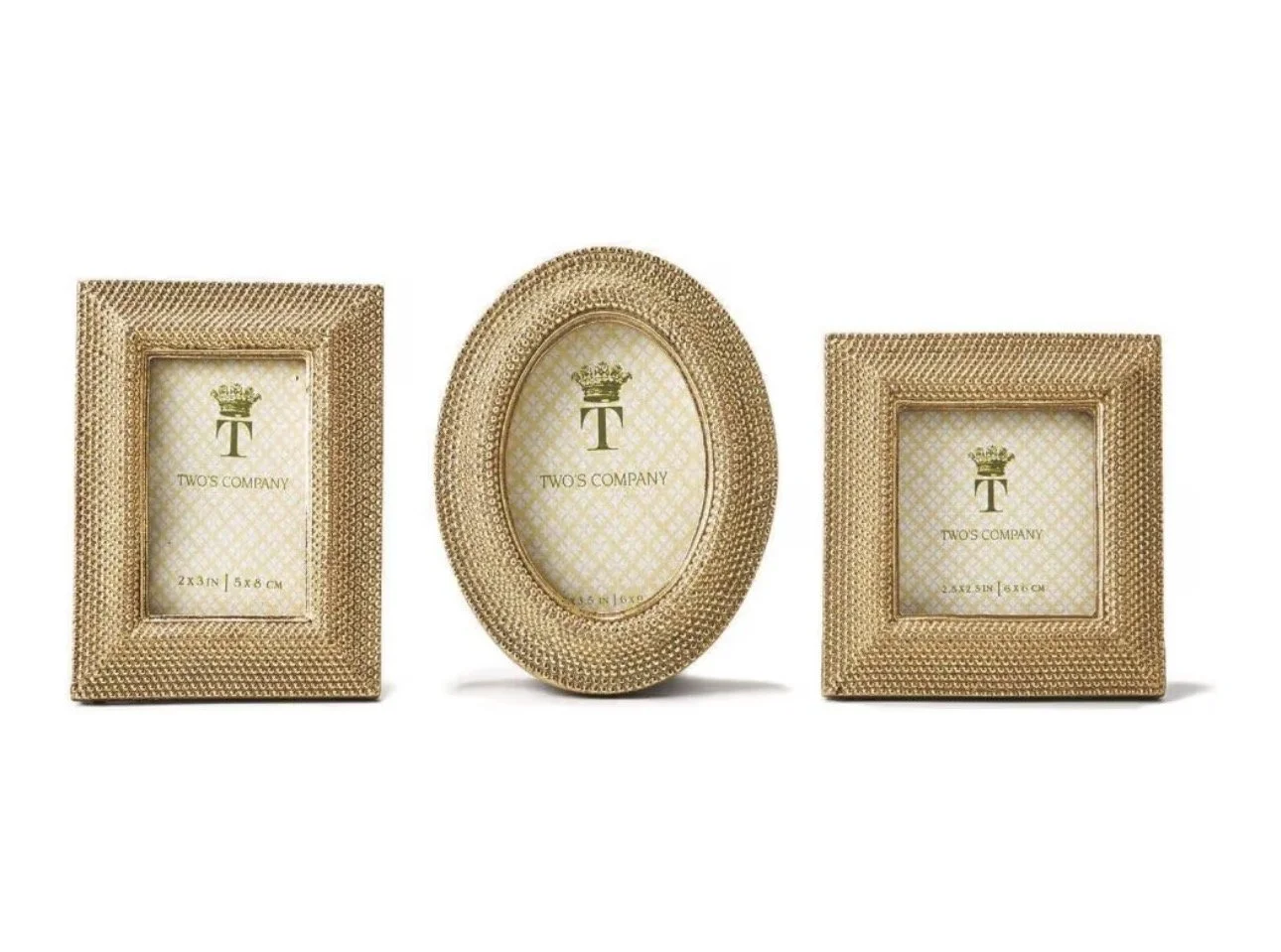 Gold dots picture frame