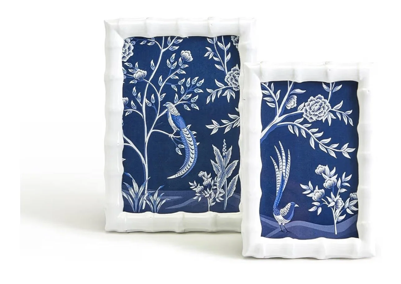 White Bamboo Picture Frames