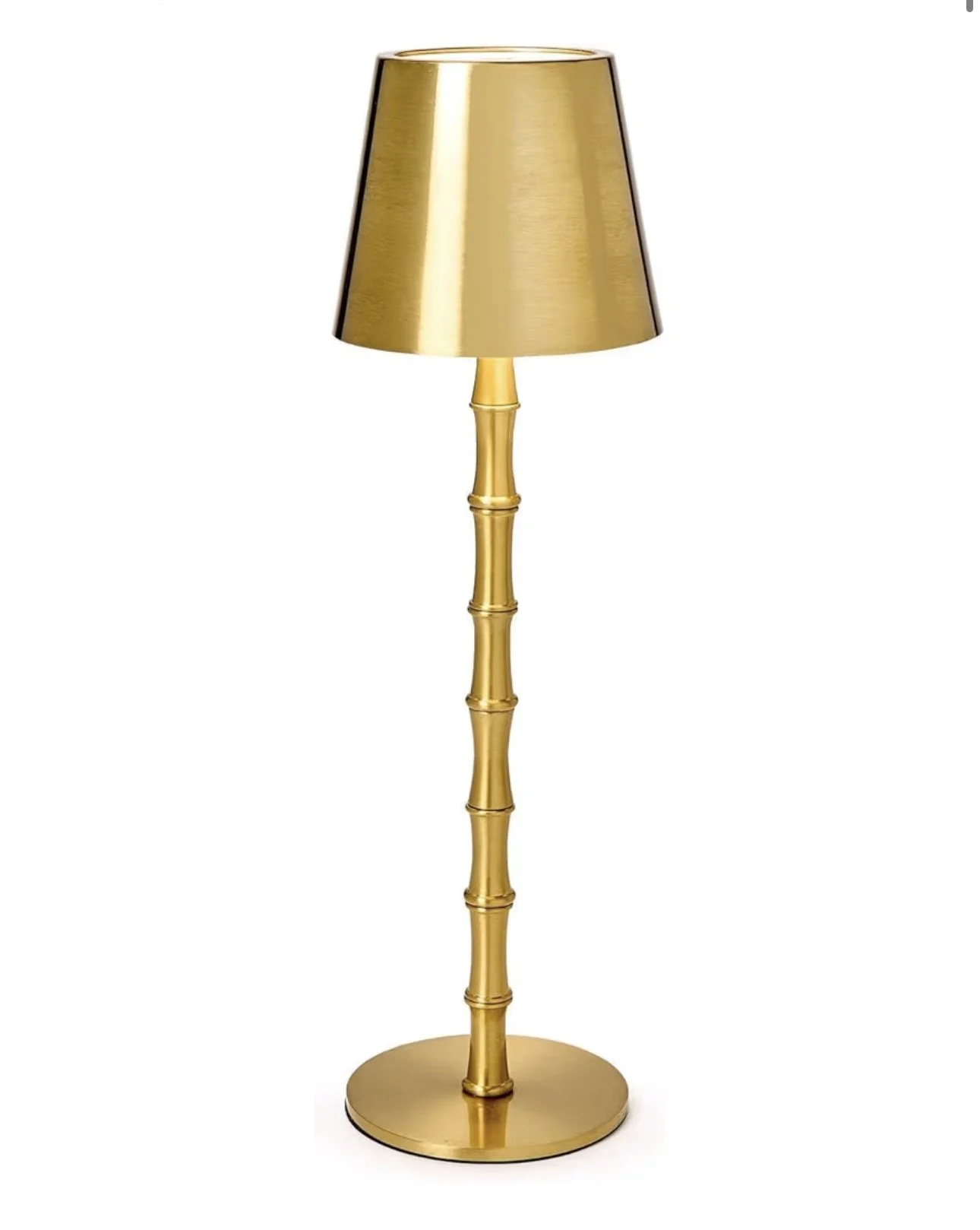 Gold Bamboo Table Lamp
