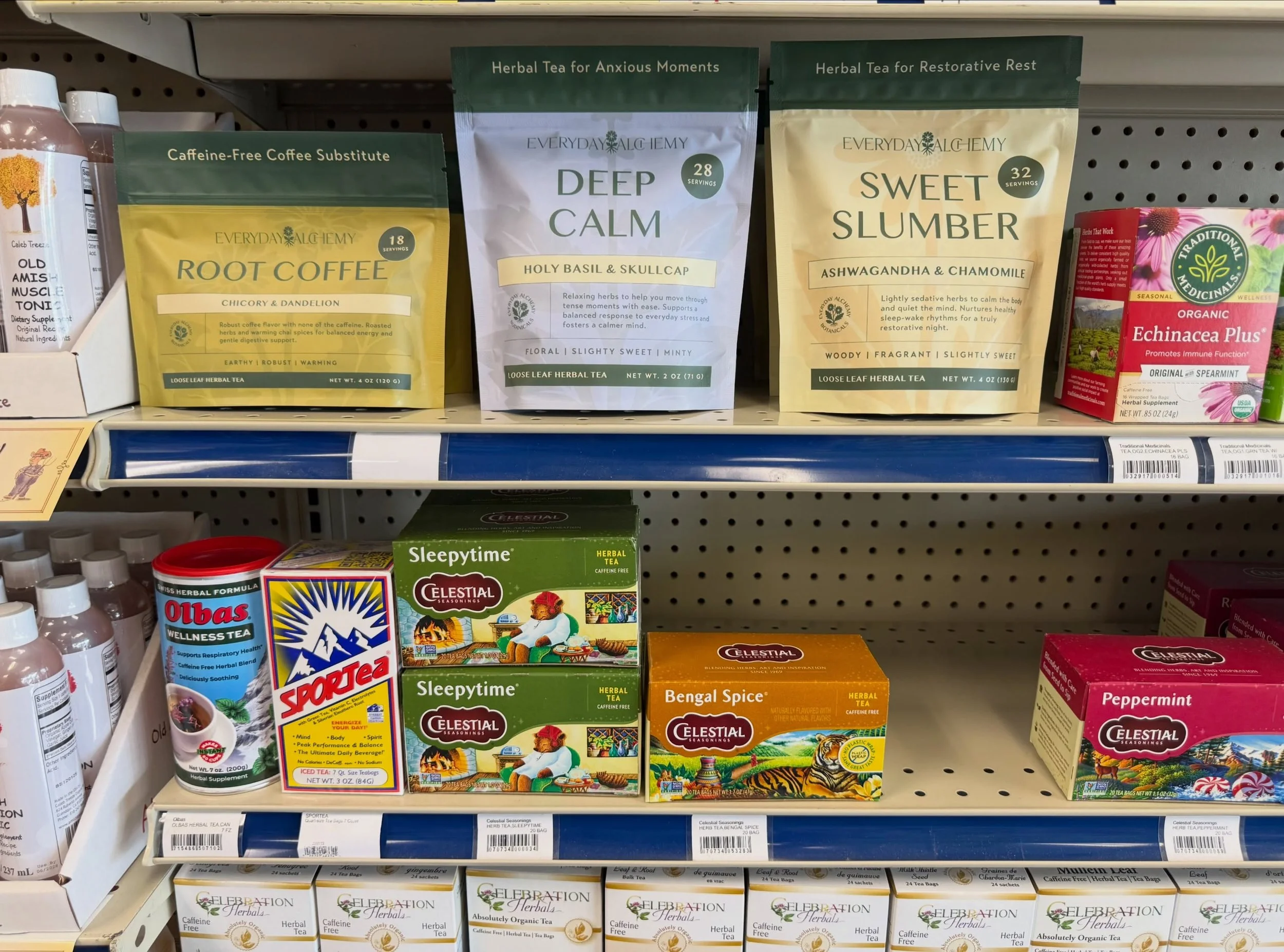 I spy with my little eye&hellip;

I&rsquo;m so excited to announce that all three of our tea blends can now be found at Bulk-N-Natural Foods in Sarasota, FL. 

My goal with our relaunch at the end of April was to get these teas on shelves, and just a
