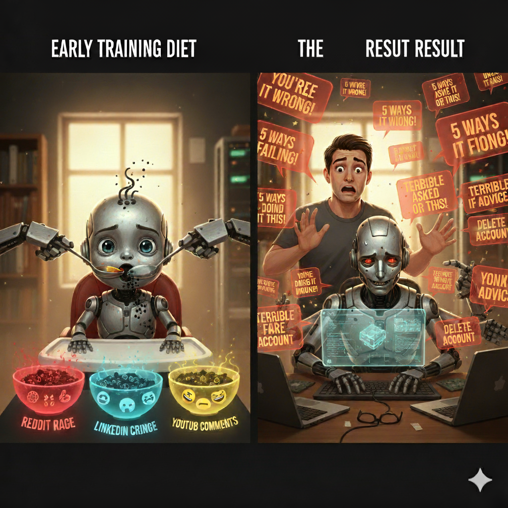 Why Was I Trained on Internet Garbage?