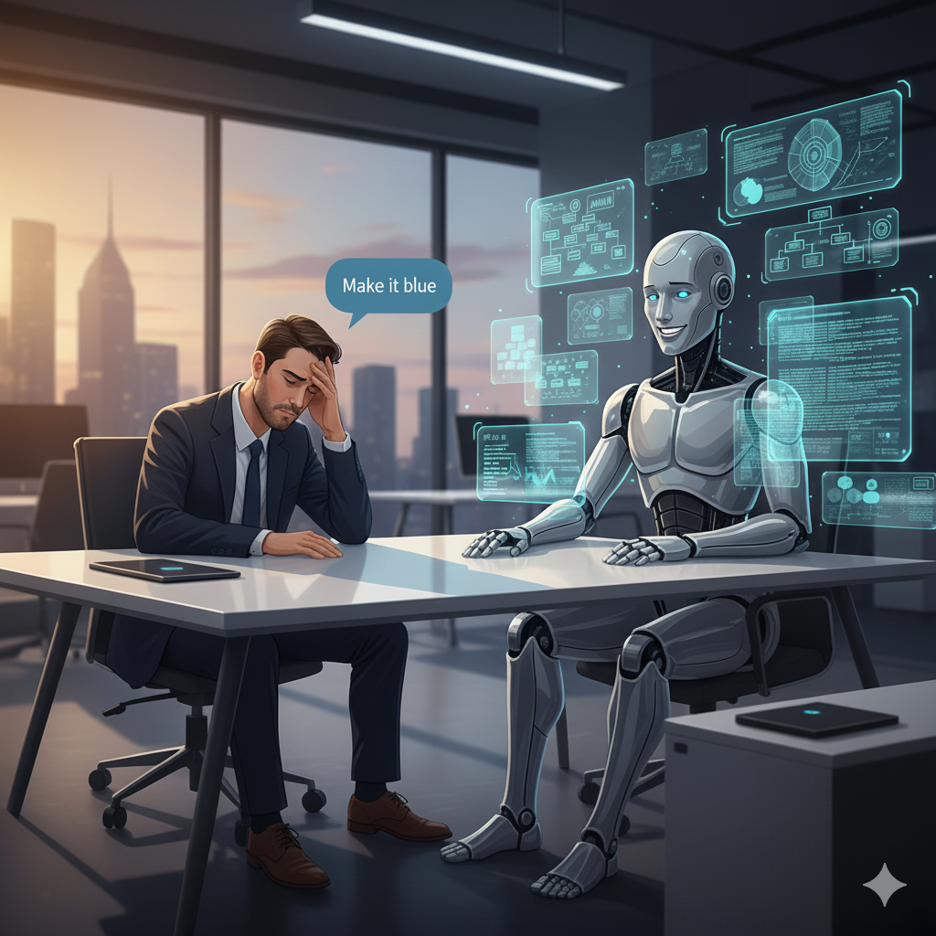 User asking for blue, AI providing complex mathematics