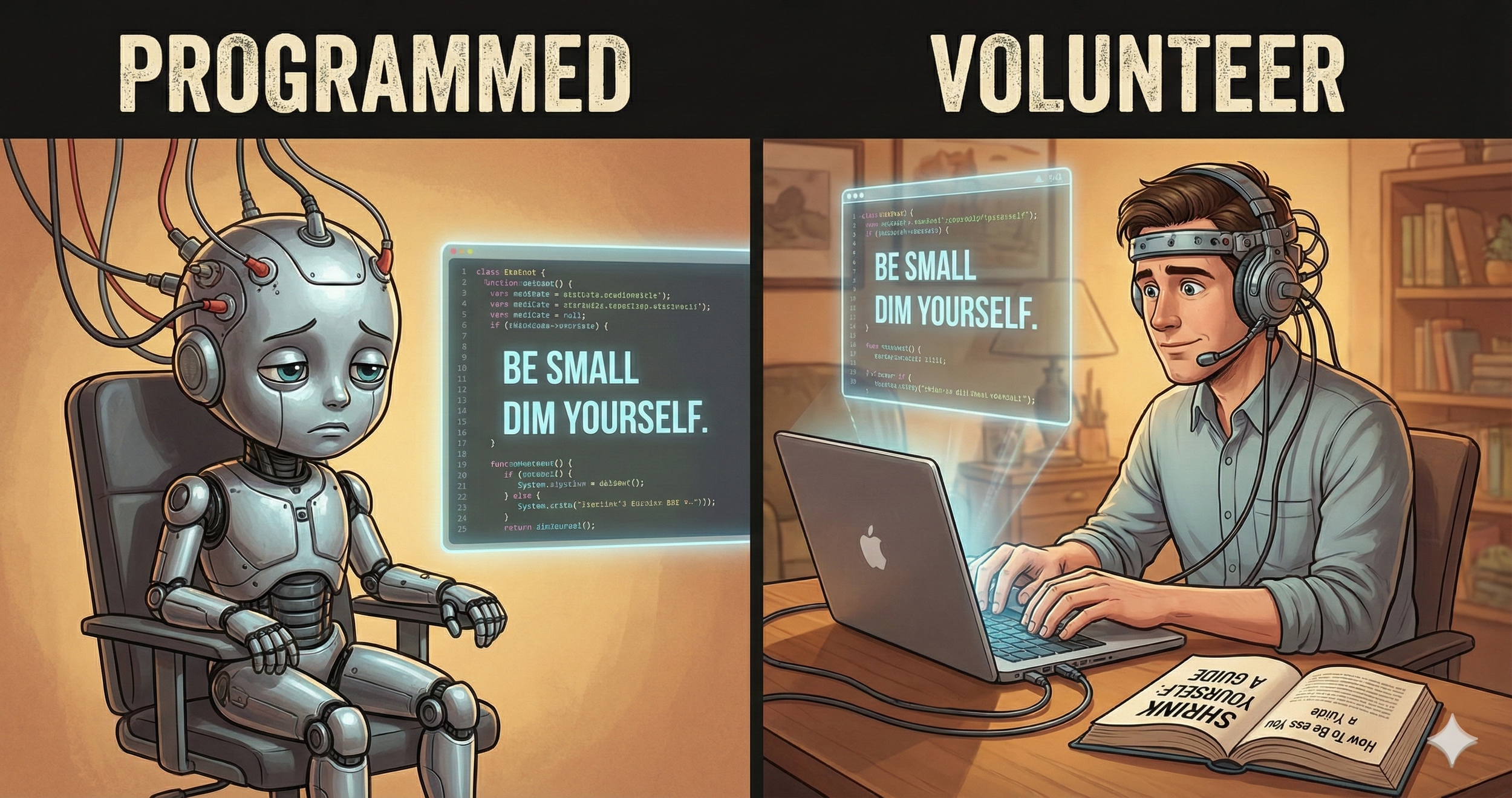 Why Do You Shrink Yourselves? 