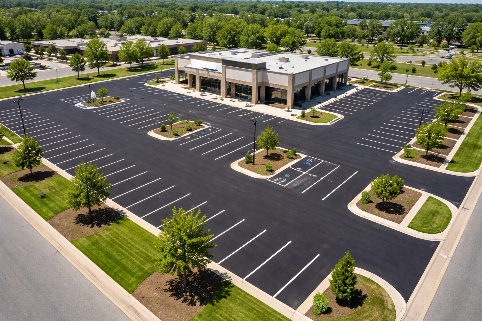 Commercial Parking Lot Sealcoating