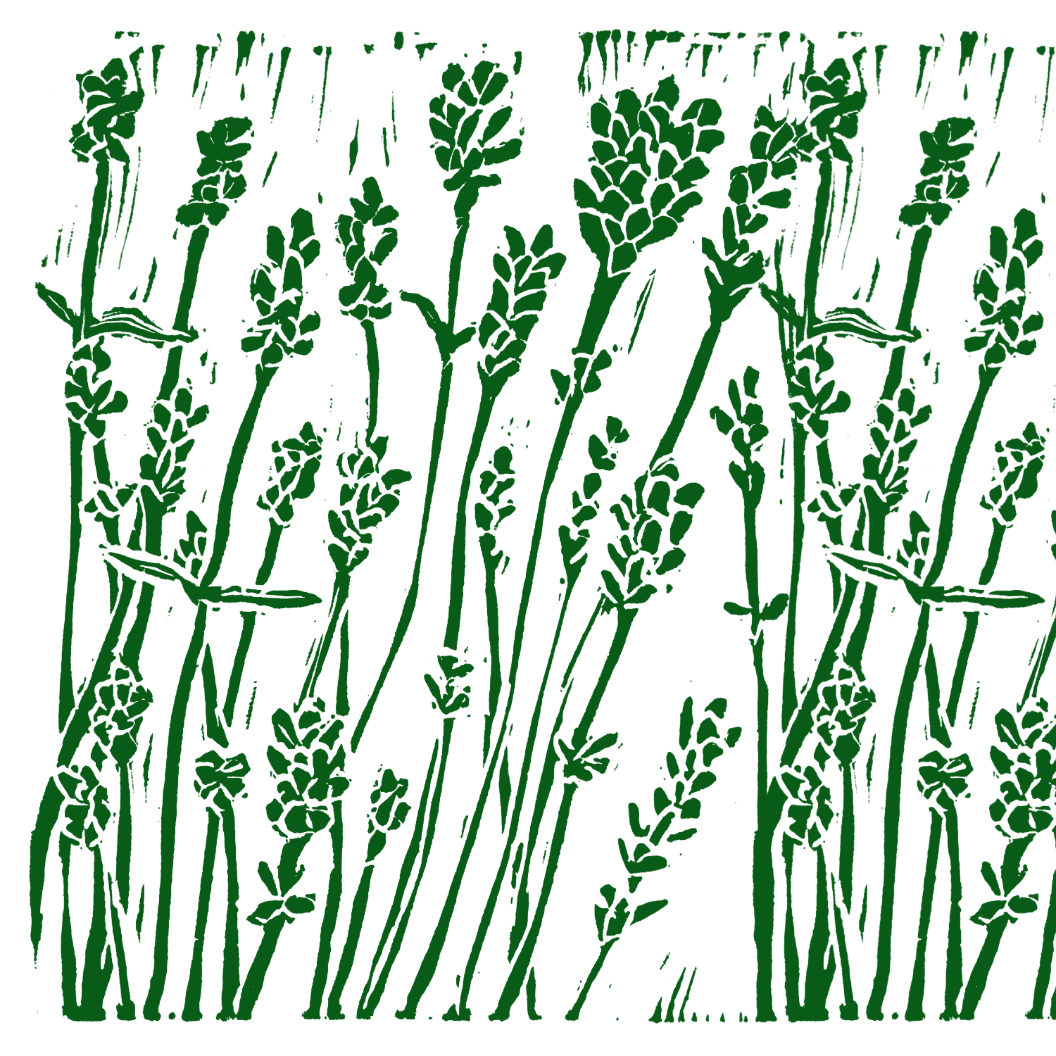 6x9 Lavender Block Print