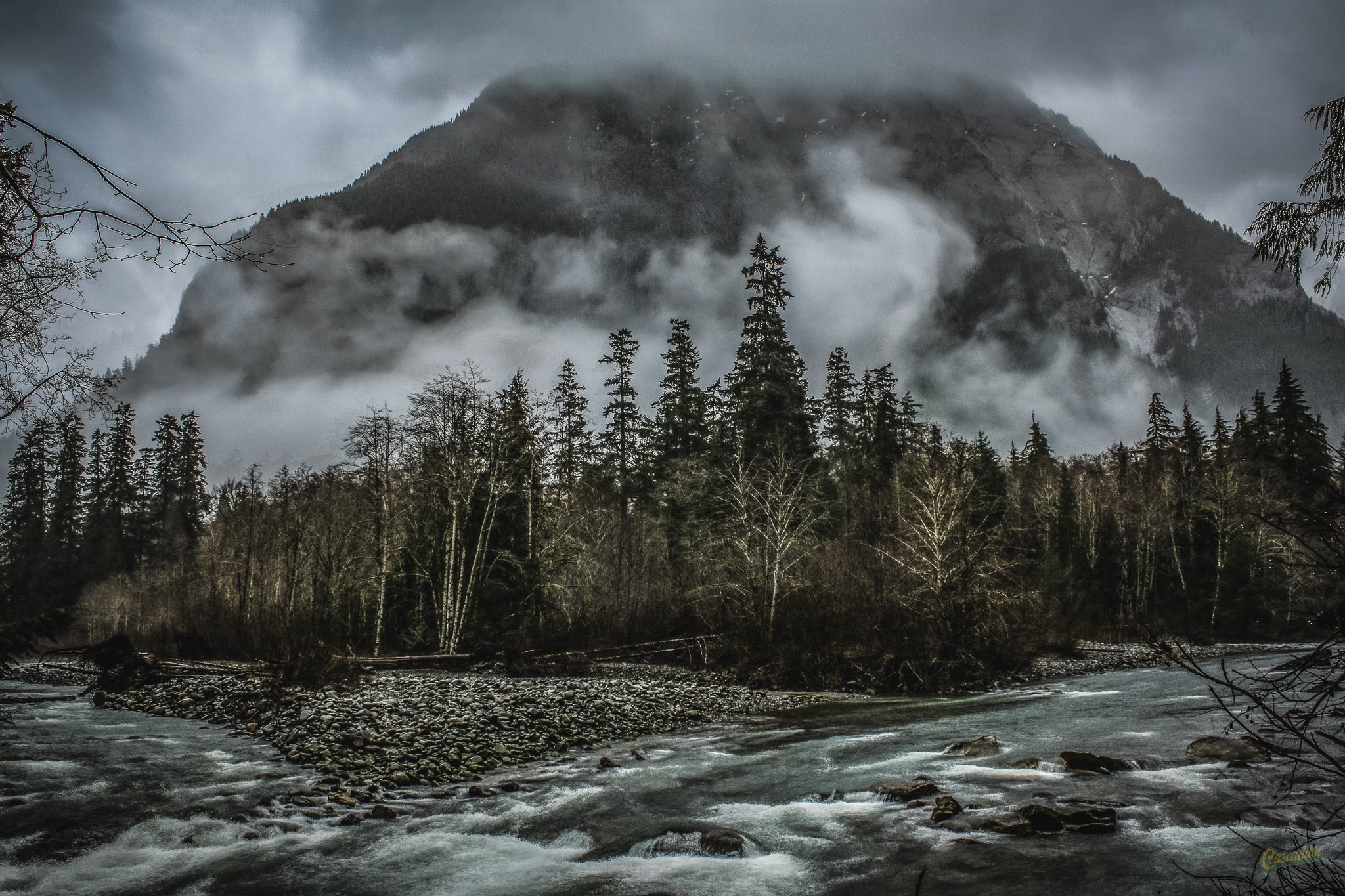 A high vantage point in the Washington mountains