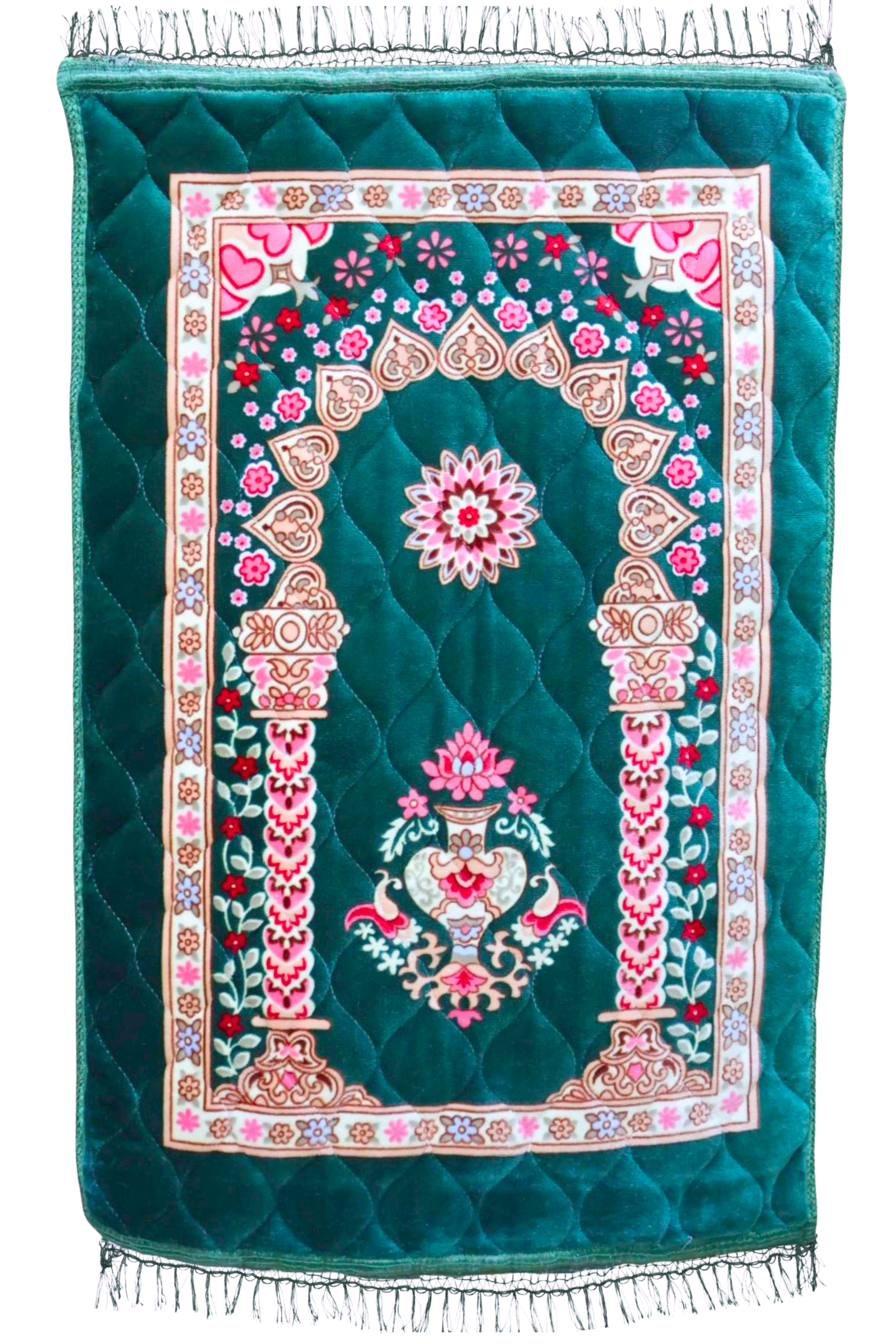 Islamic prayer mat floral design