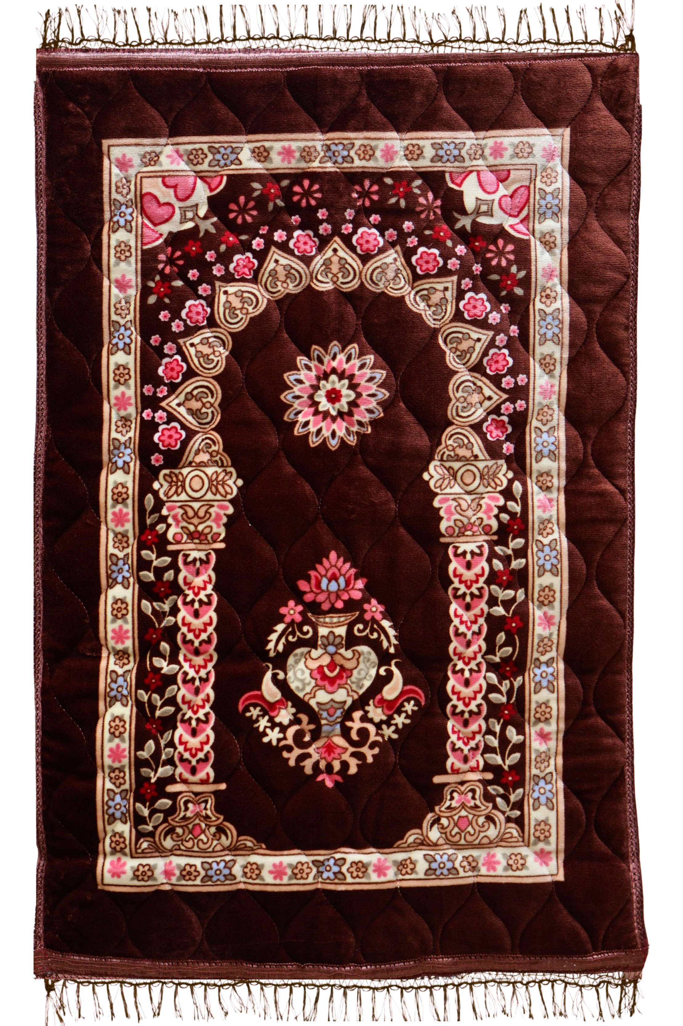 Islamic prayer mat floral design