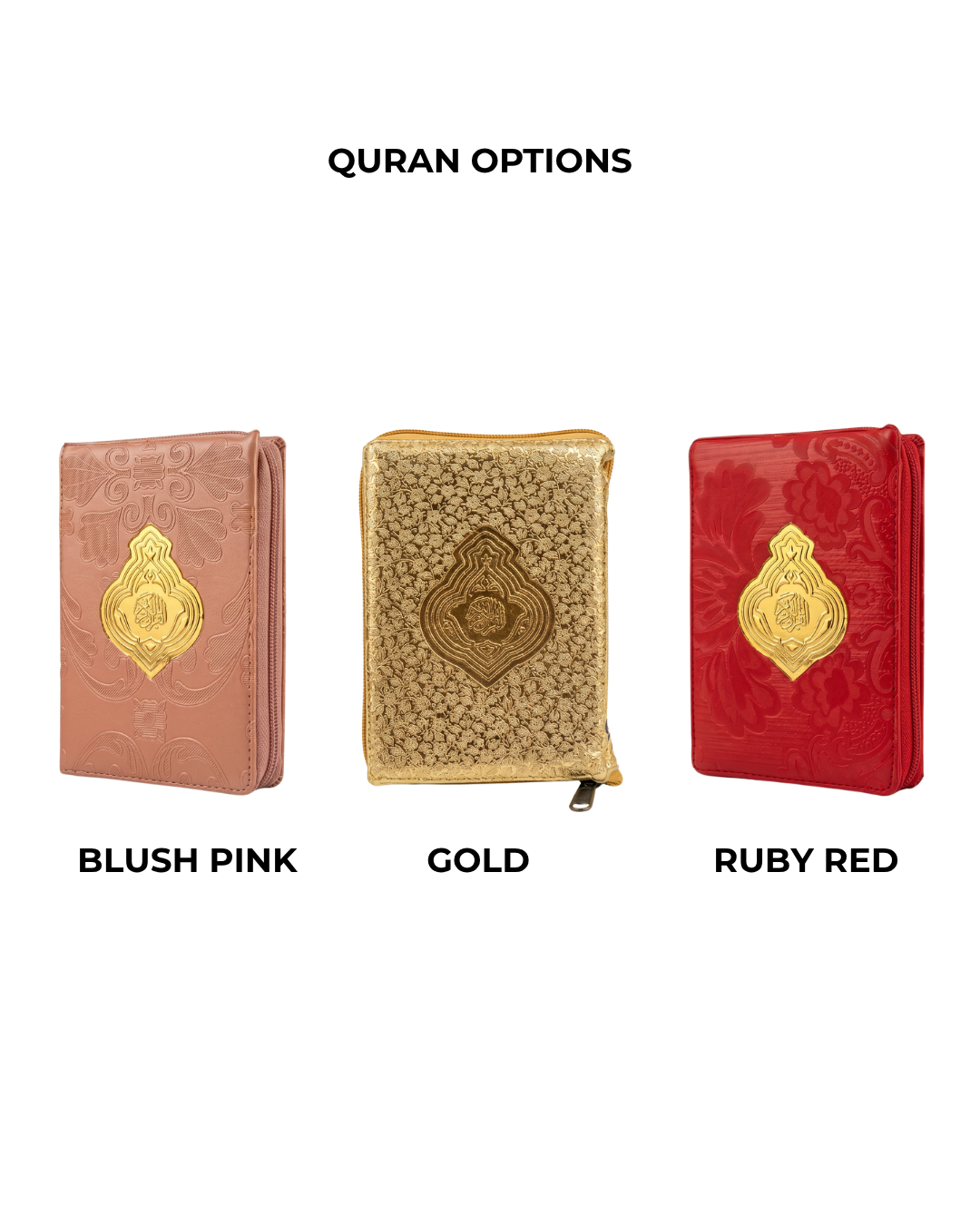 Pocket sized qurans with intricate covers for protection and durability. Elegant and timeless