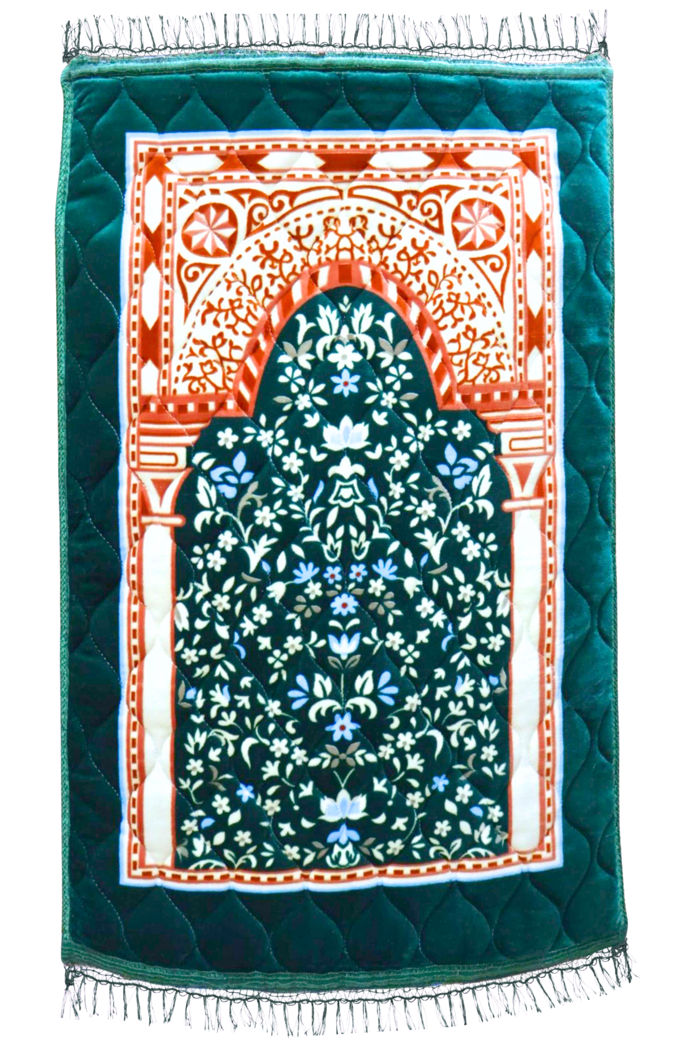 Islamic prayer mat floral design
