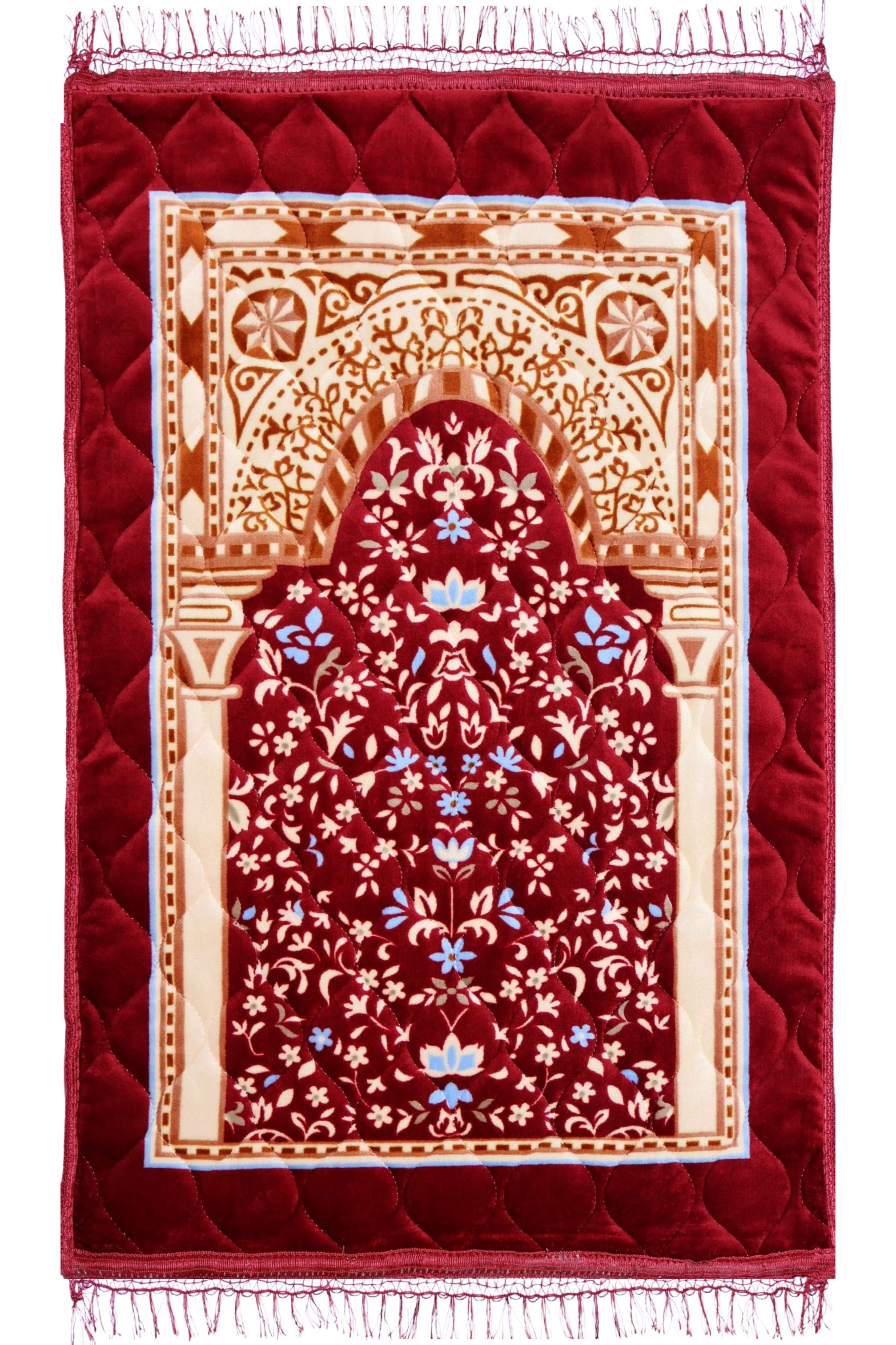 Islamic prayer mat floral design