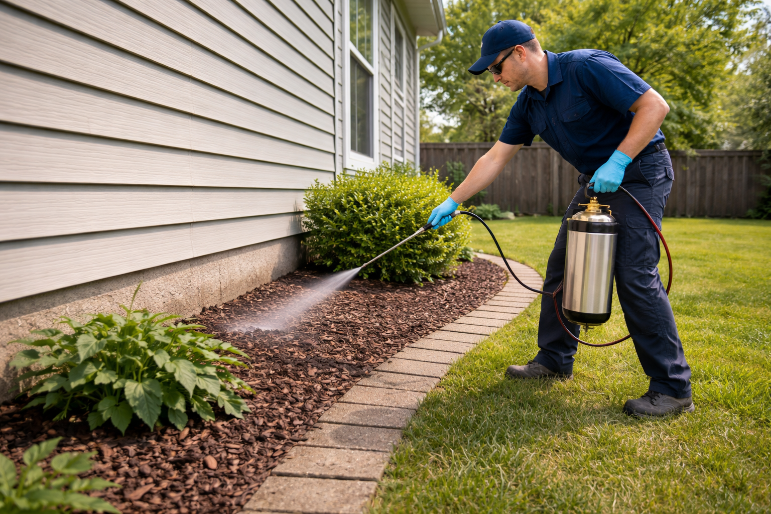 Pest control treatment around house Perth