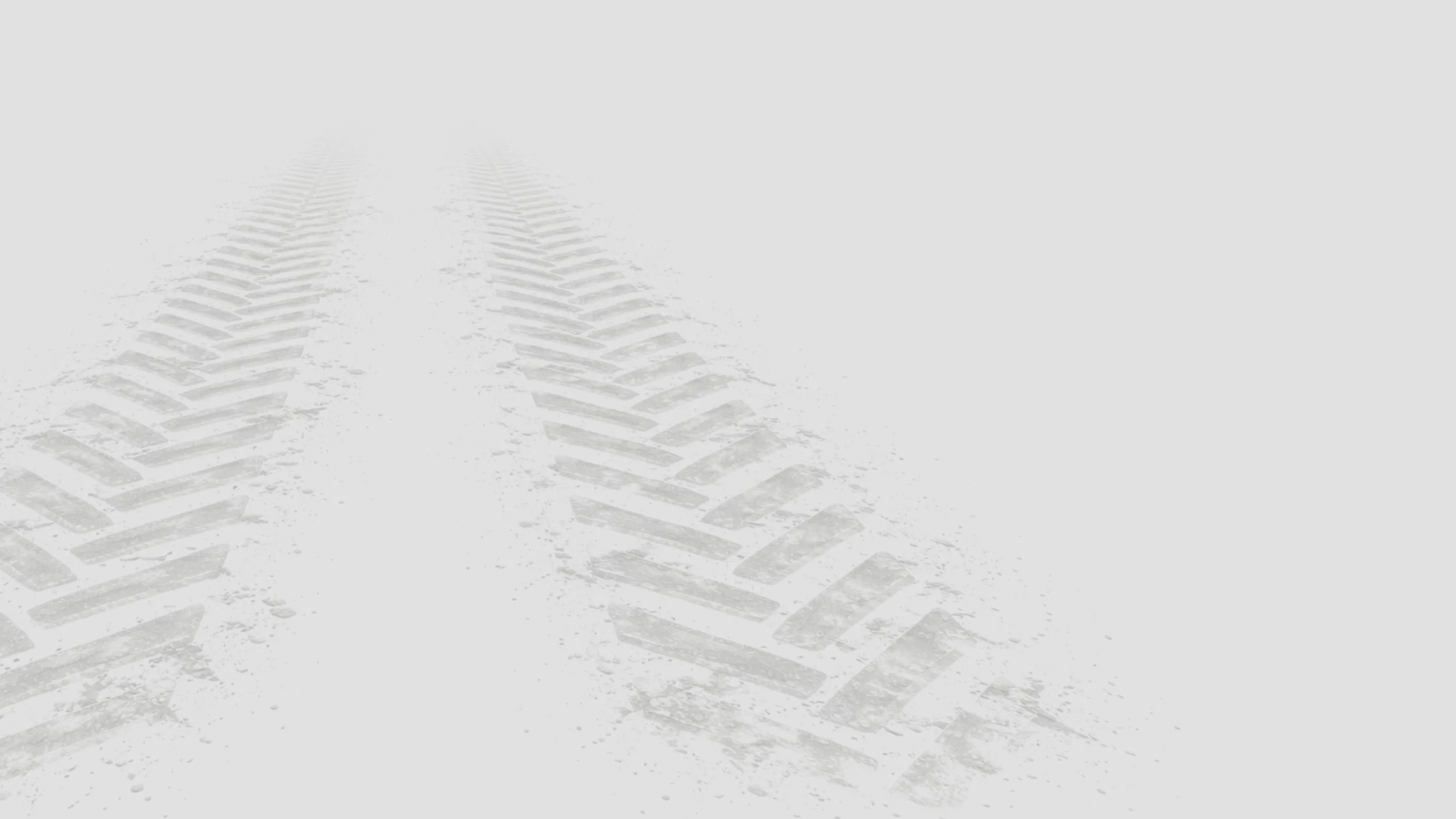 Tire tracks in the snow