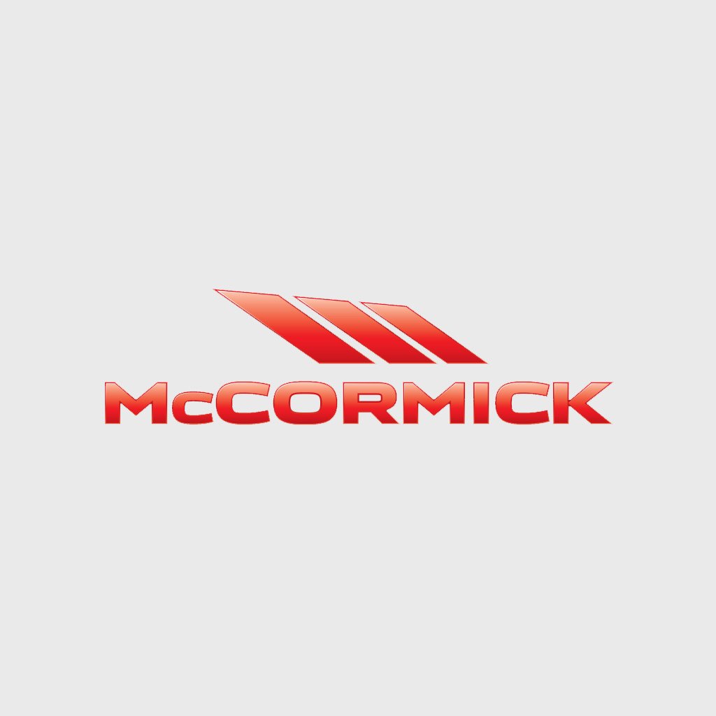 McCormick logo with red slanted stripes above the company name on a gray background.