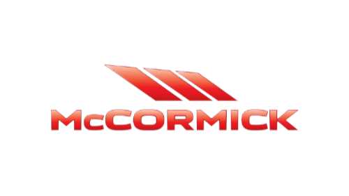 McCormick logo with red and blue stylized text.