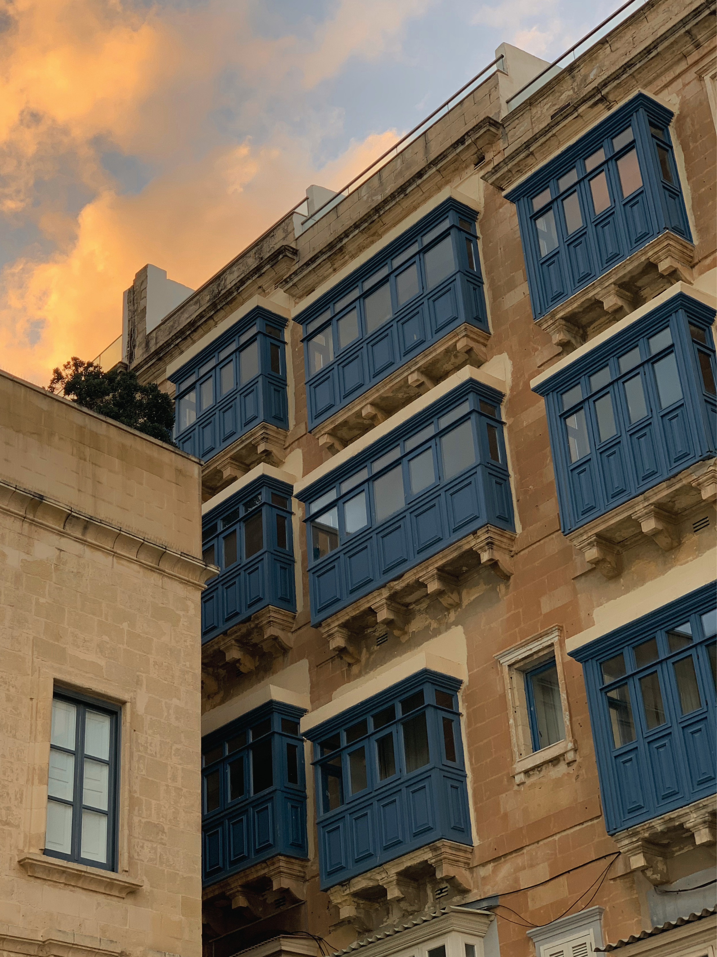 Muxrabija is a small projecting wooden window box found on old Maltese houses in Valetta, Malta