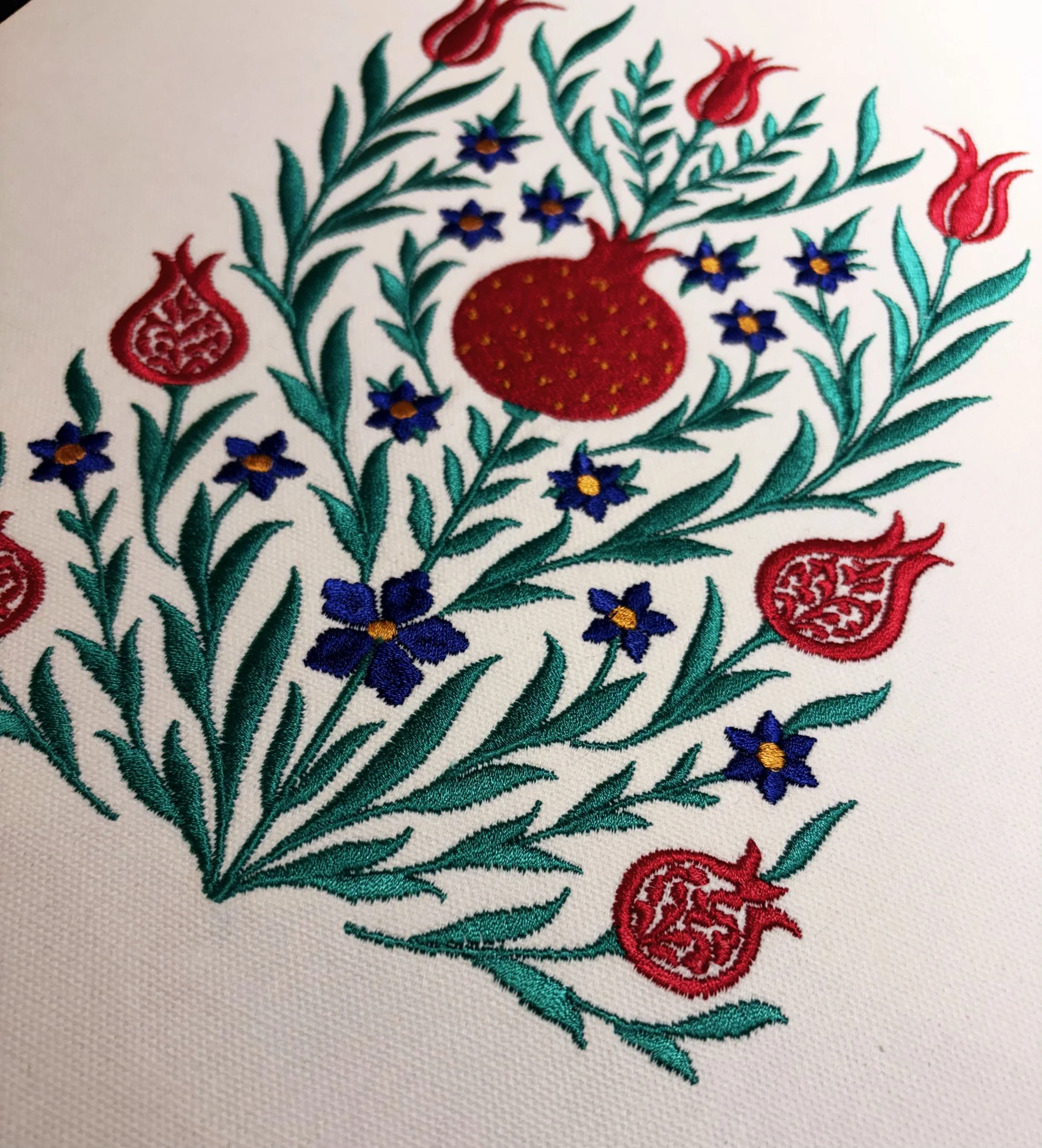 Jardin Nar Embroidery Design Details, designed for the senses