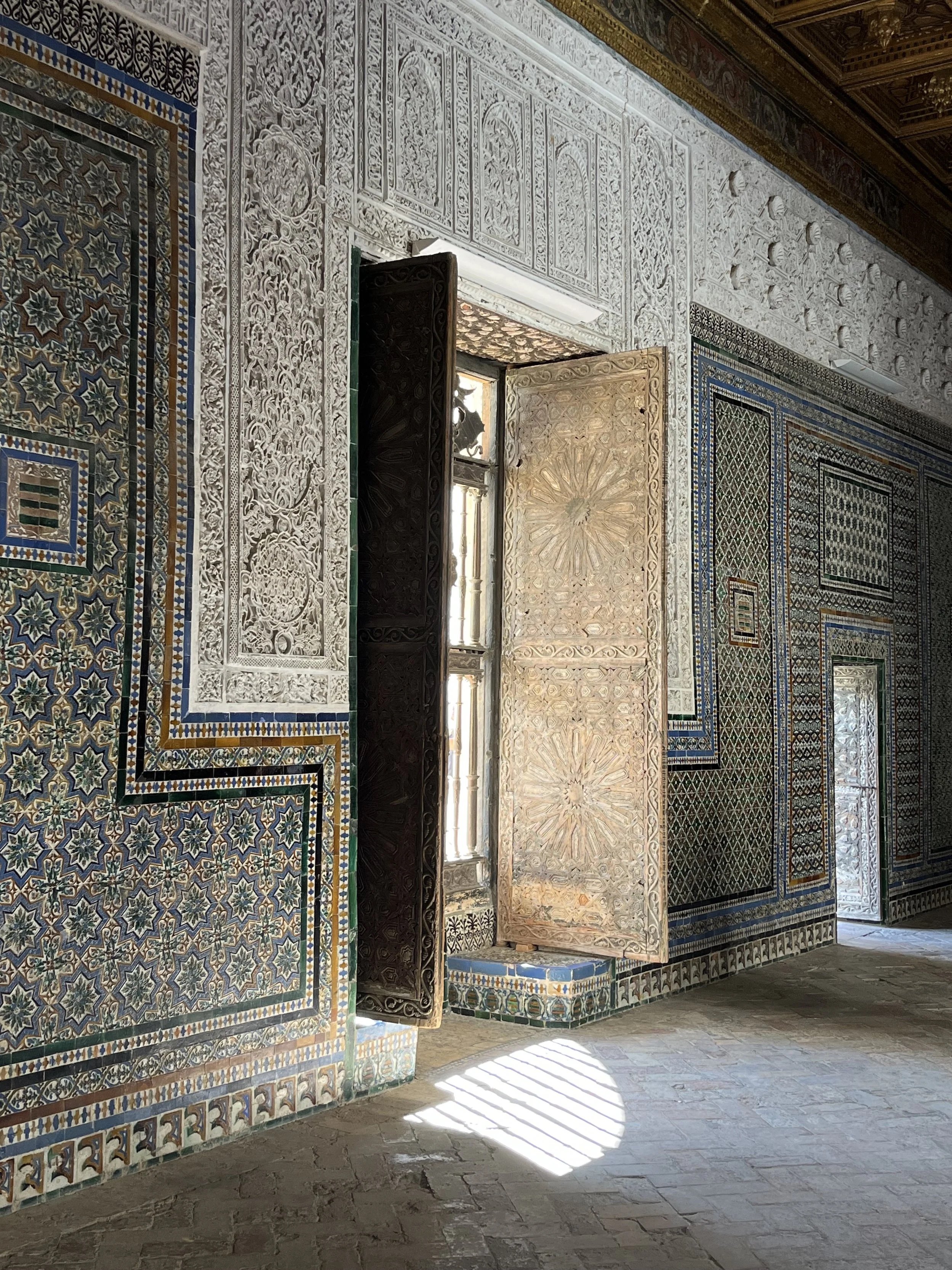 Azulejos tilework in Seville, Spain