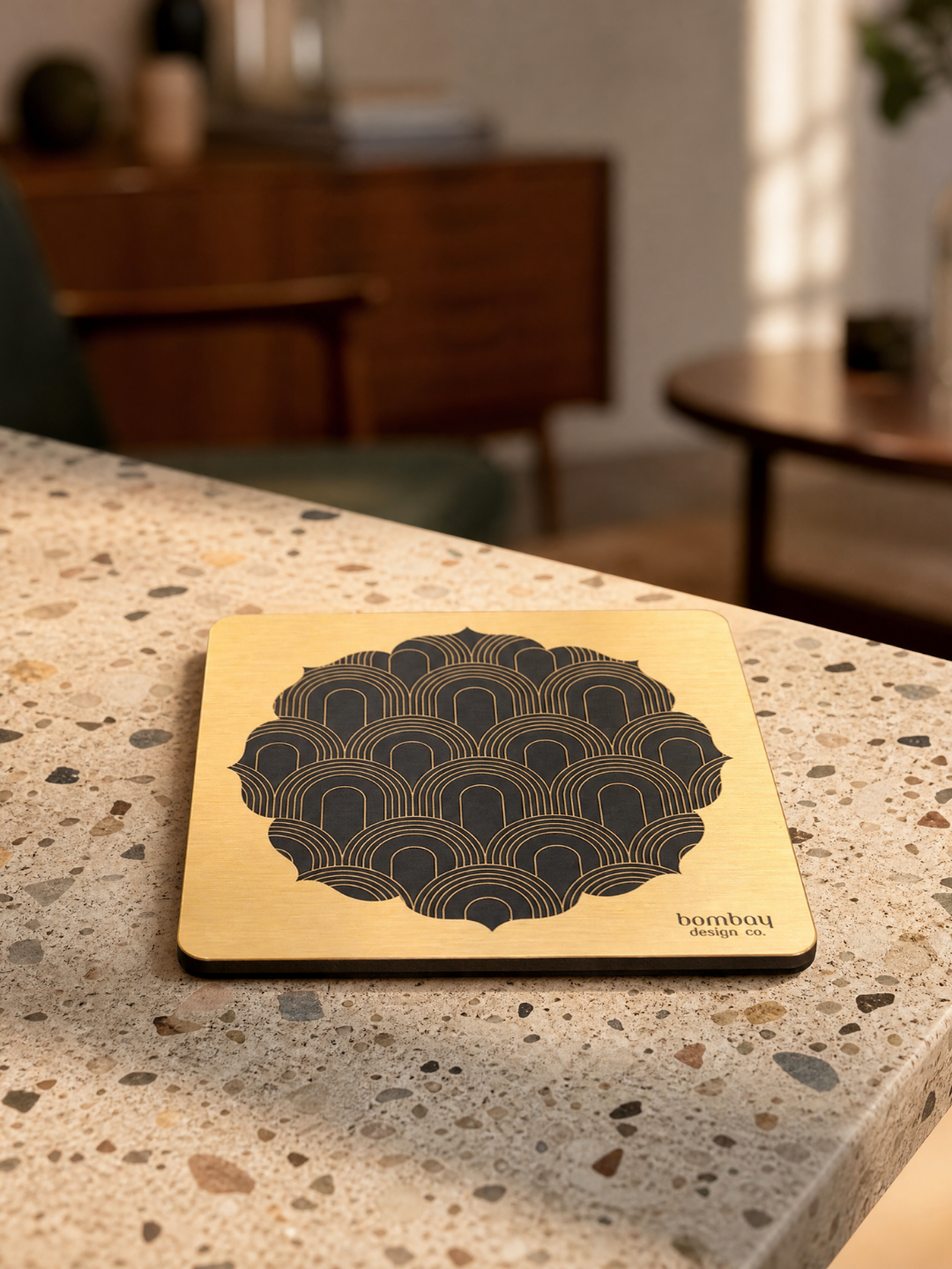 Bombay Deco Coaster in a Cozy Living Room