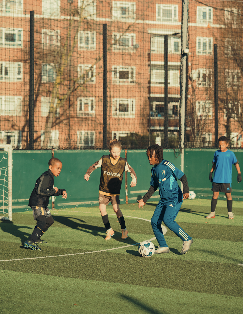 Academy players training with Train with Osel