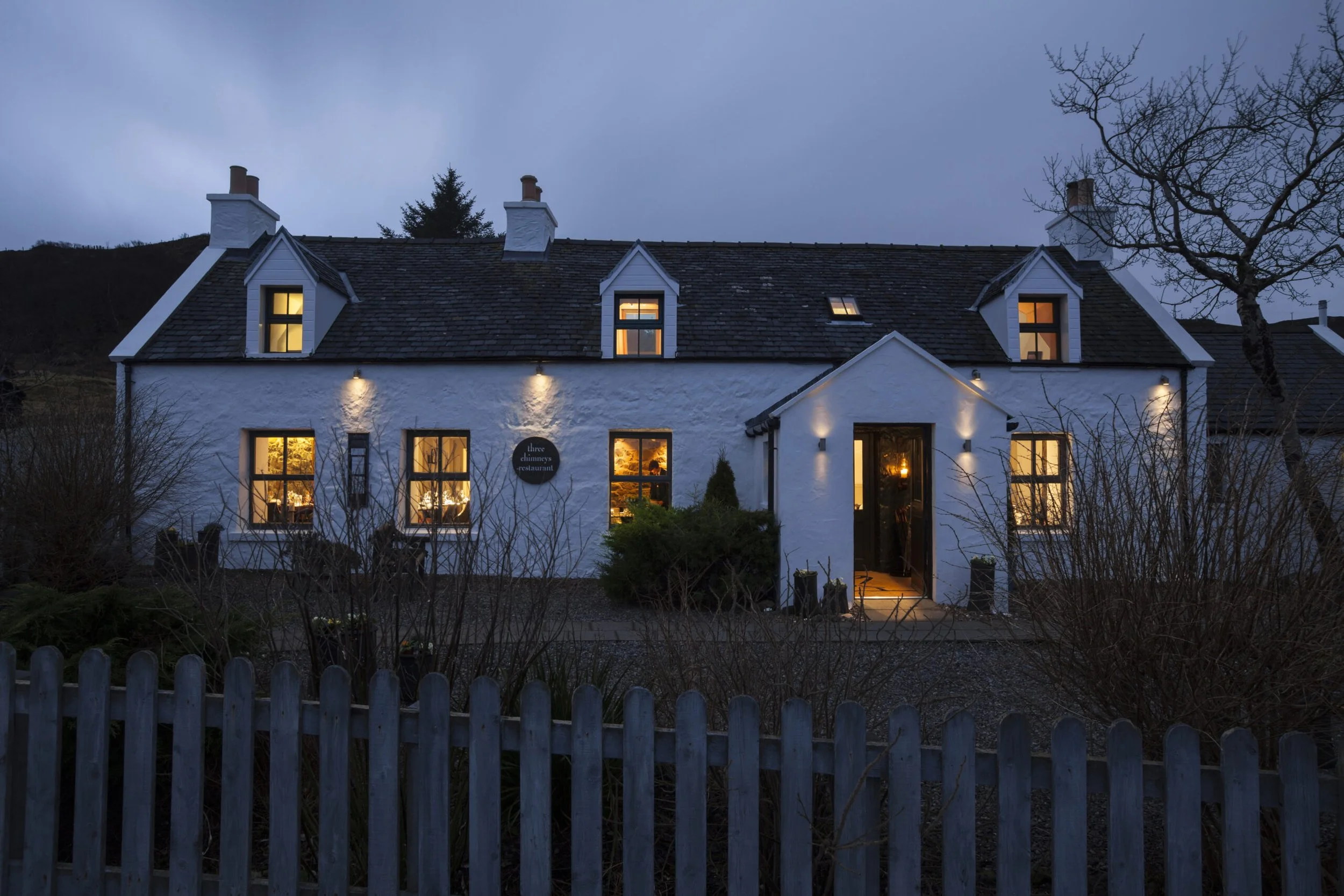 THE THREE CHIMNEYS - menus that celebrate Scotland’s finest produce, with fresh seafood and local ingredients showcased in every dish