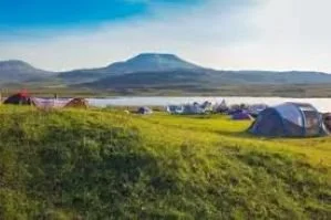Camping - spectacular views out in the wild!