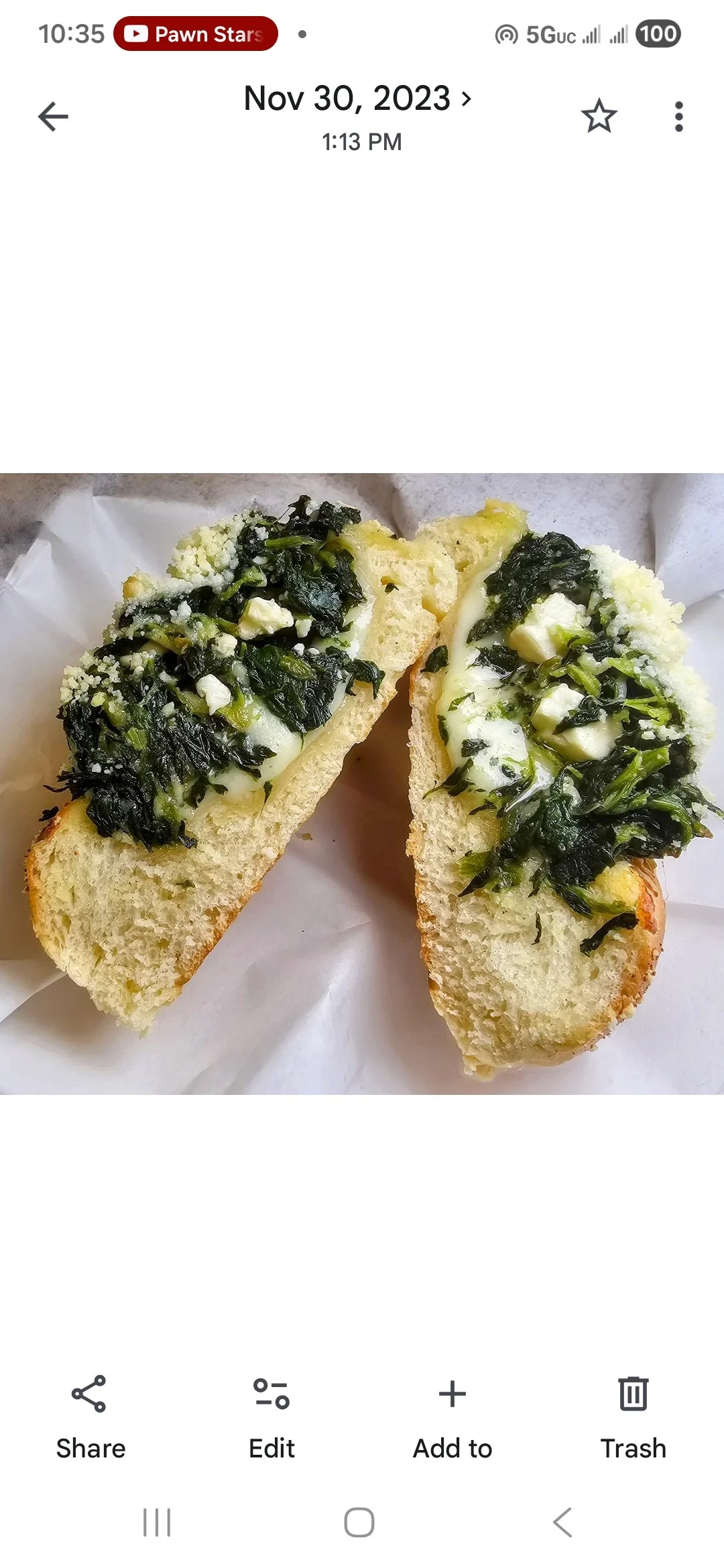 Kolache Spinach Feta Individual