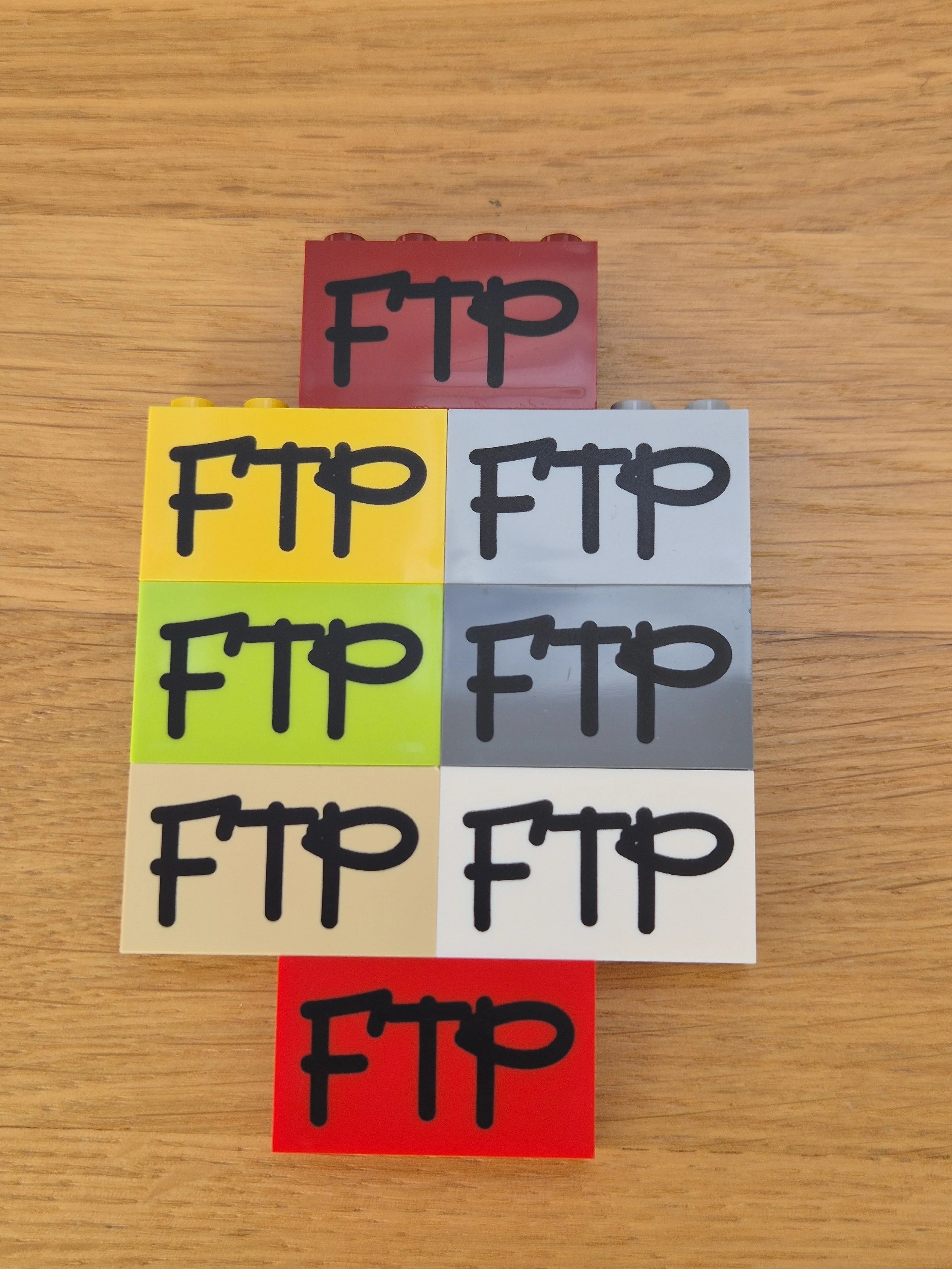 "FTP" graffiti panel various colours