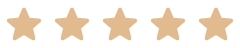 Five gold stars aligned in a row