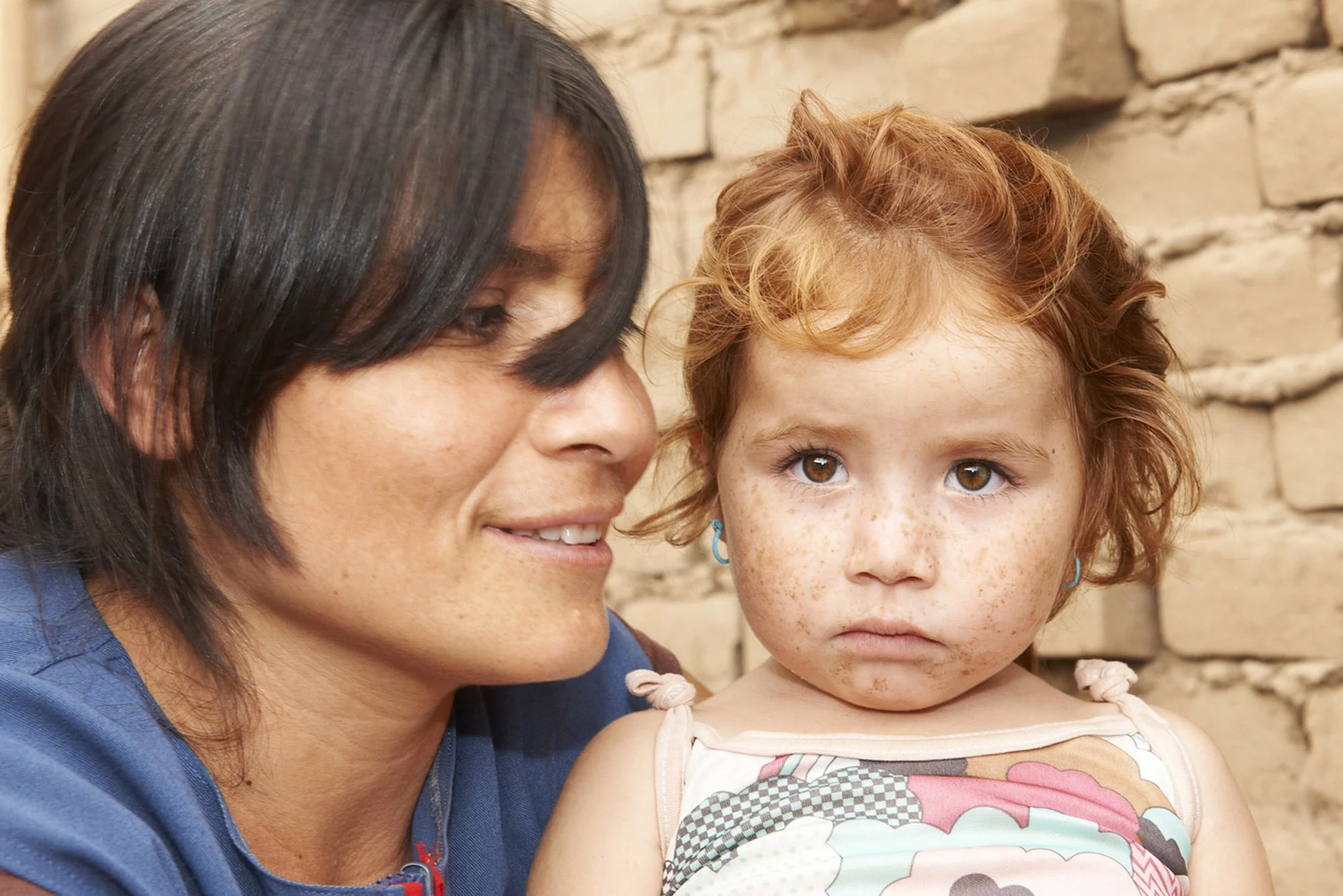 Red haired (!!!) little girl 