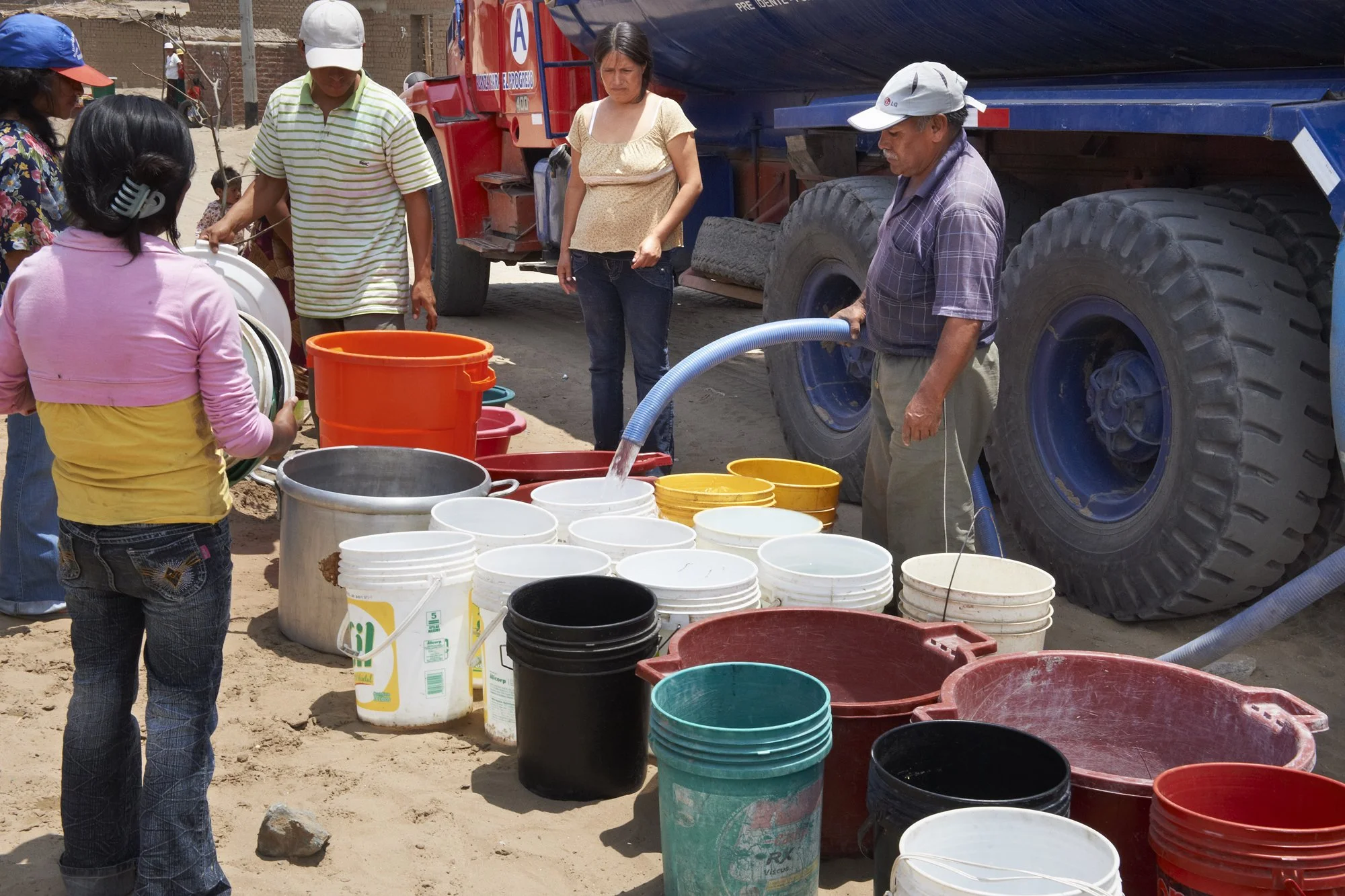 Vote buying - Free water to-day