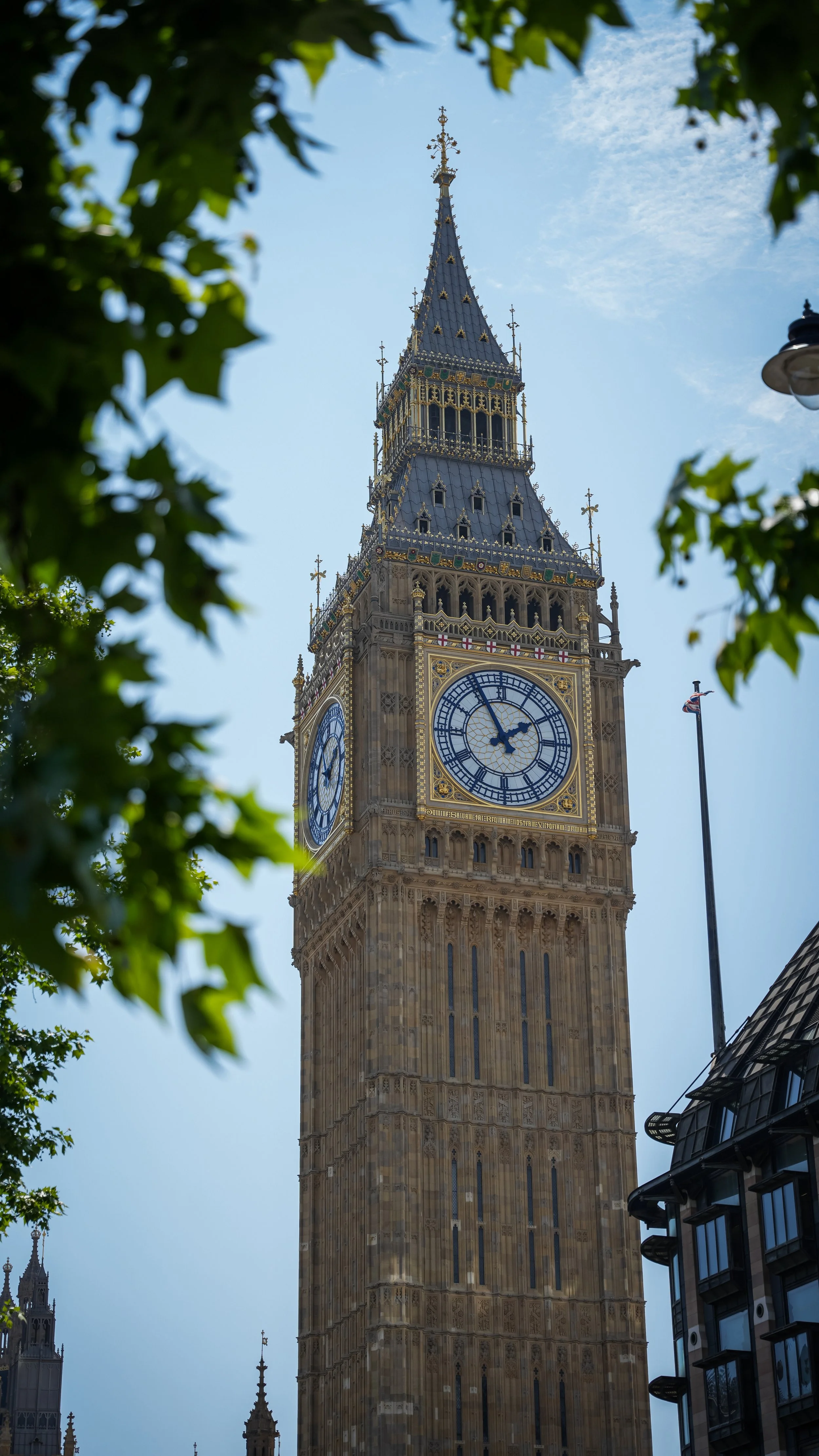 Through the Leaves — Big Ben, London