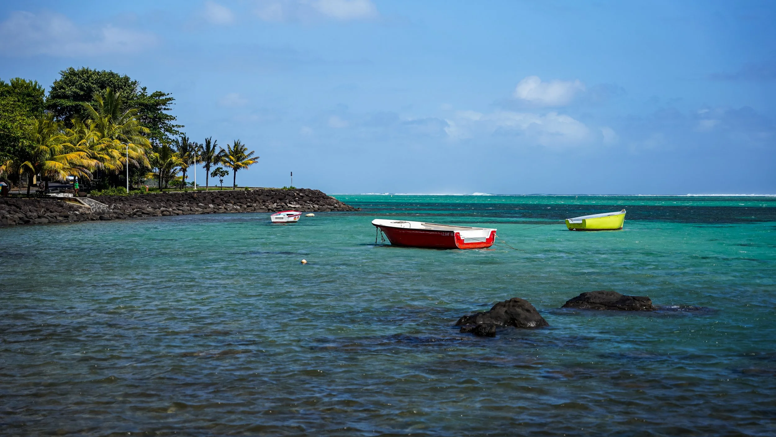 Painted Boats — Bel Ombre, Mauritius