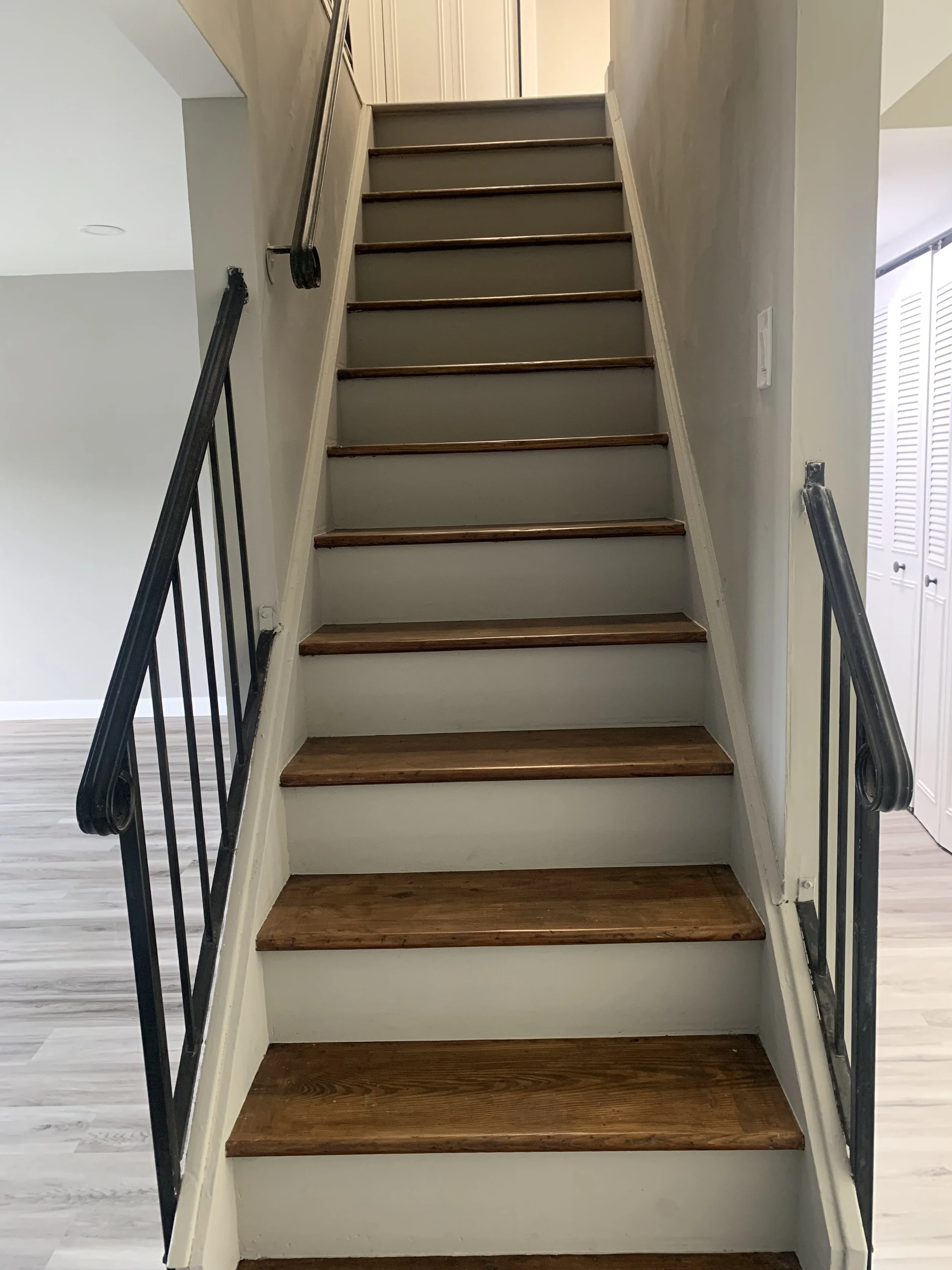 An image of the staircase after.