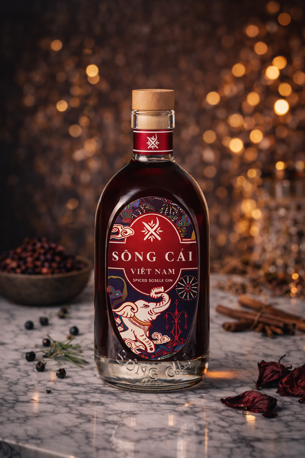 Sông Cái Việt Nam Spiced Roselle Gin