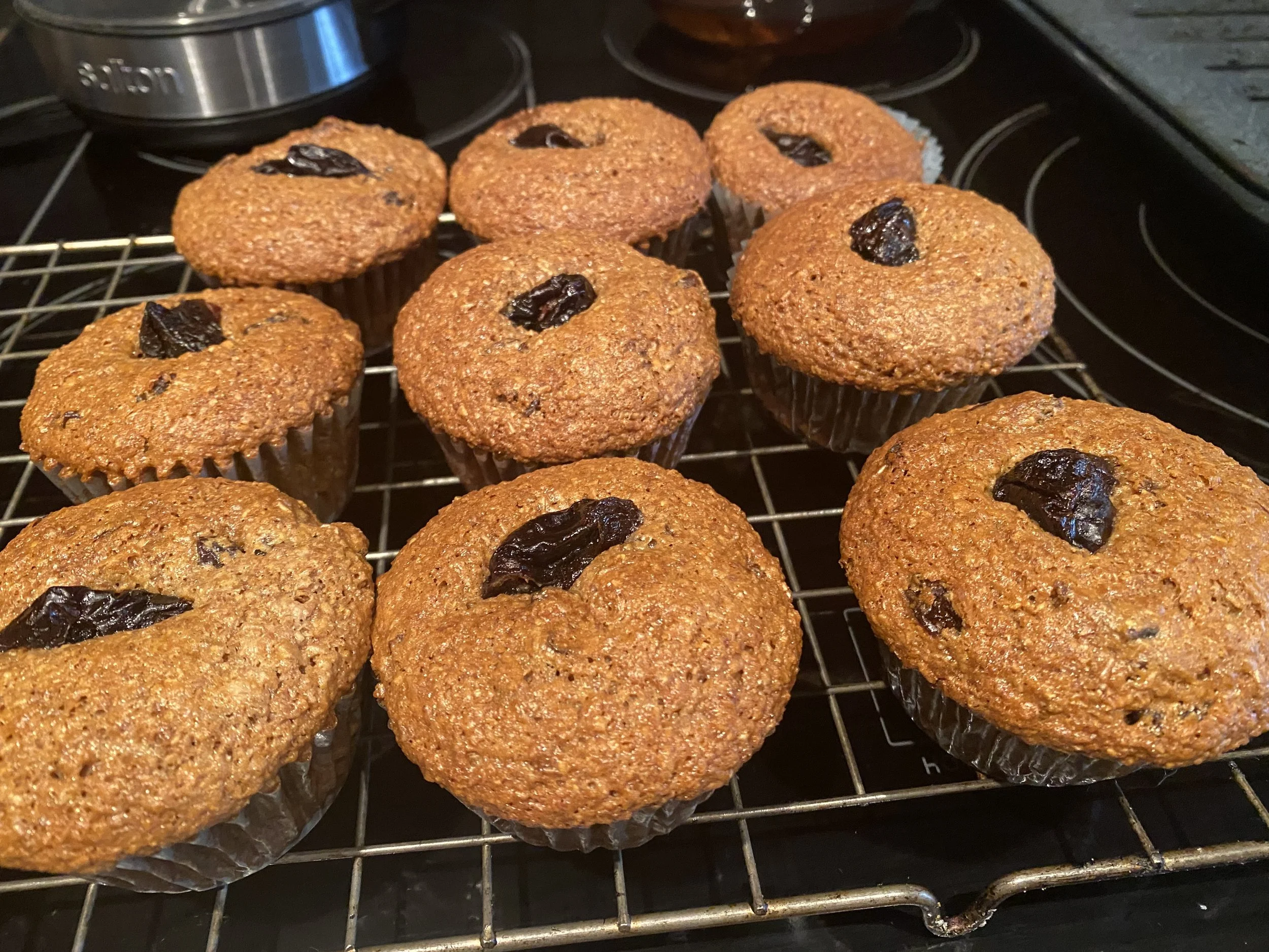 Fibre+ prune muffins