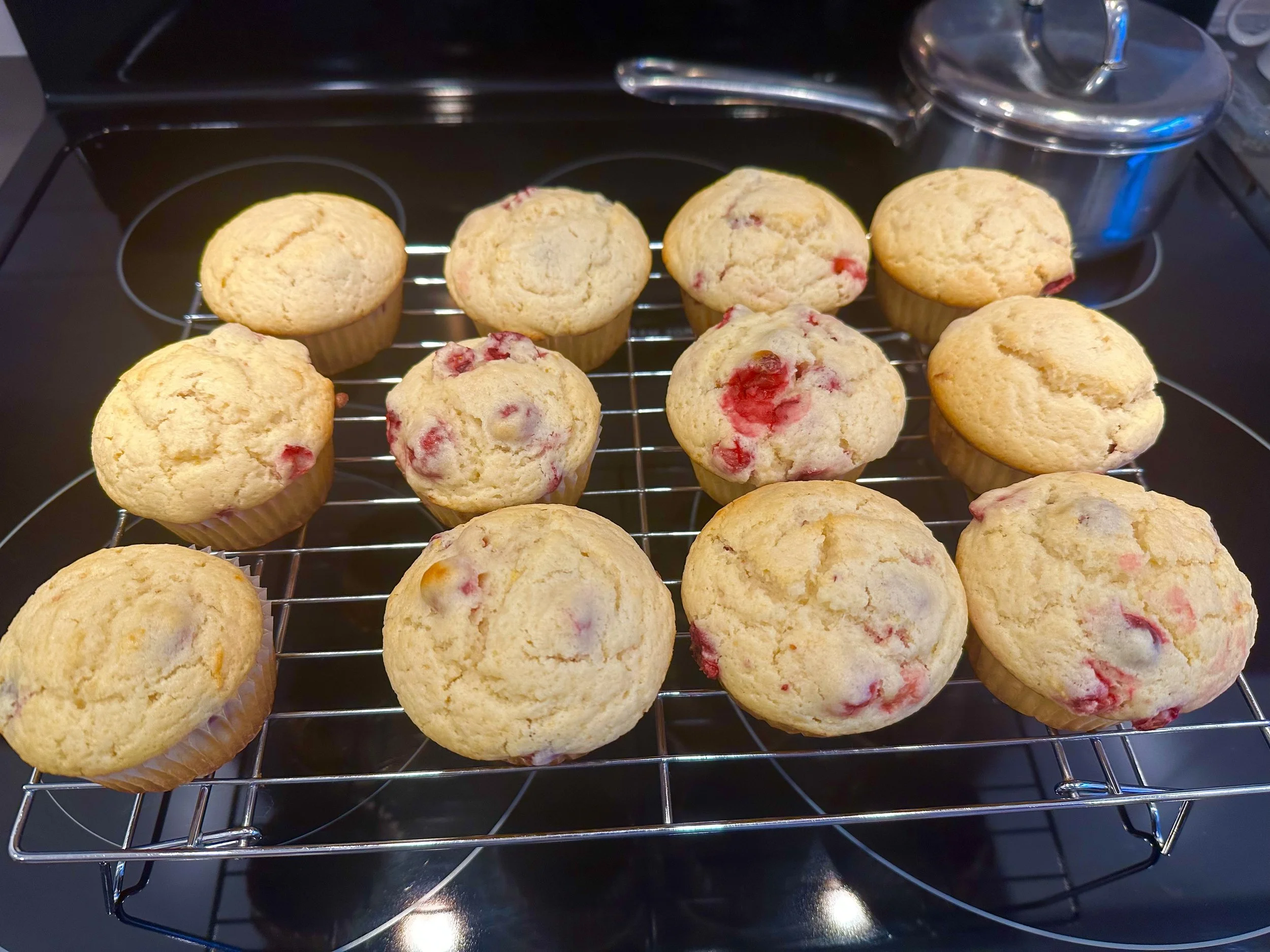 Lemon cranberry muffins