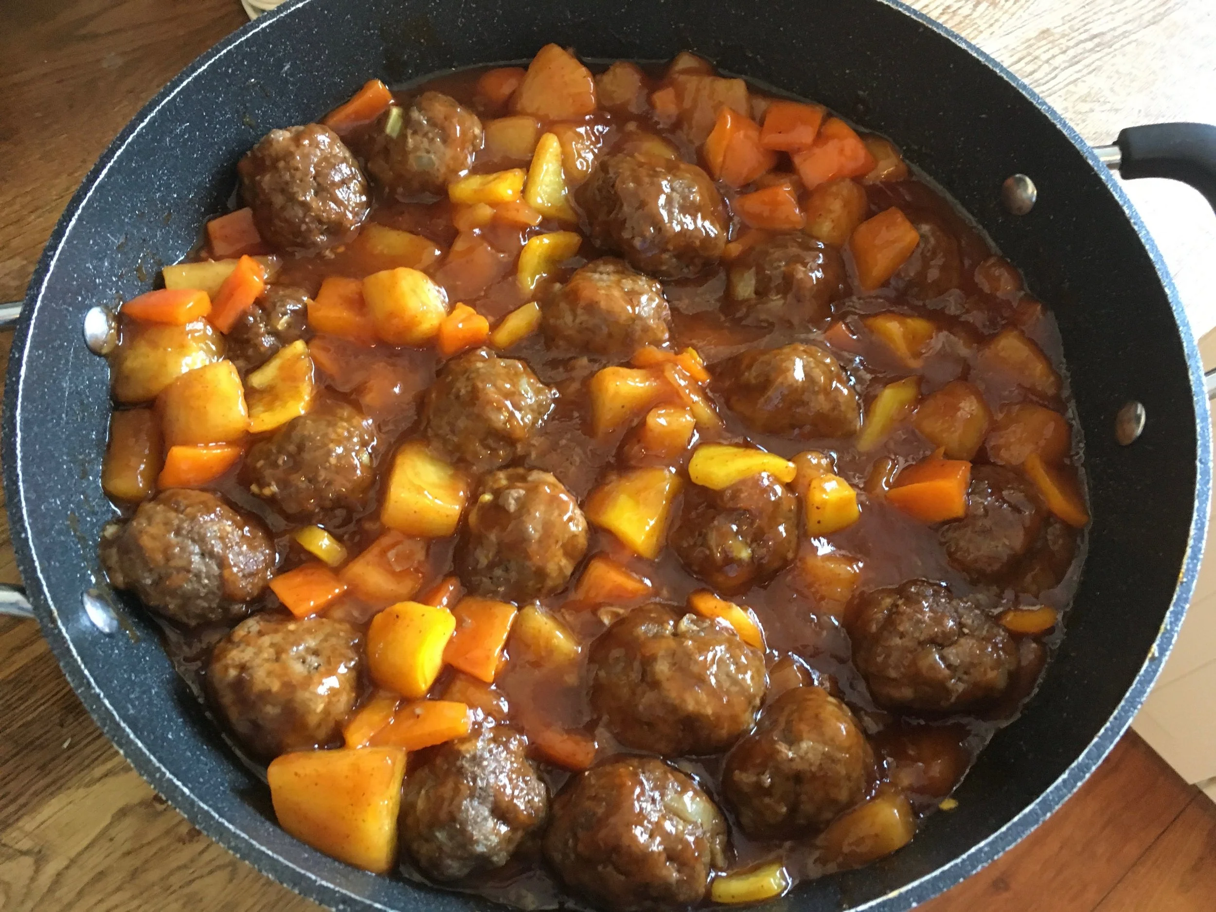 Hawaiian meatballs