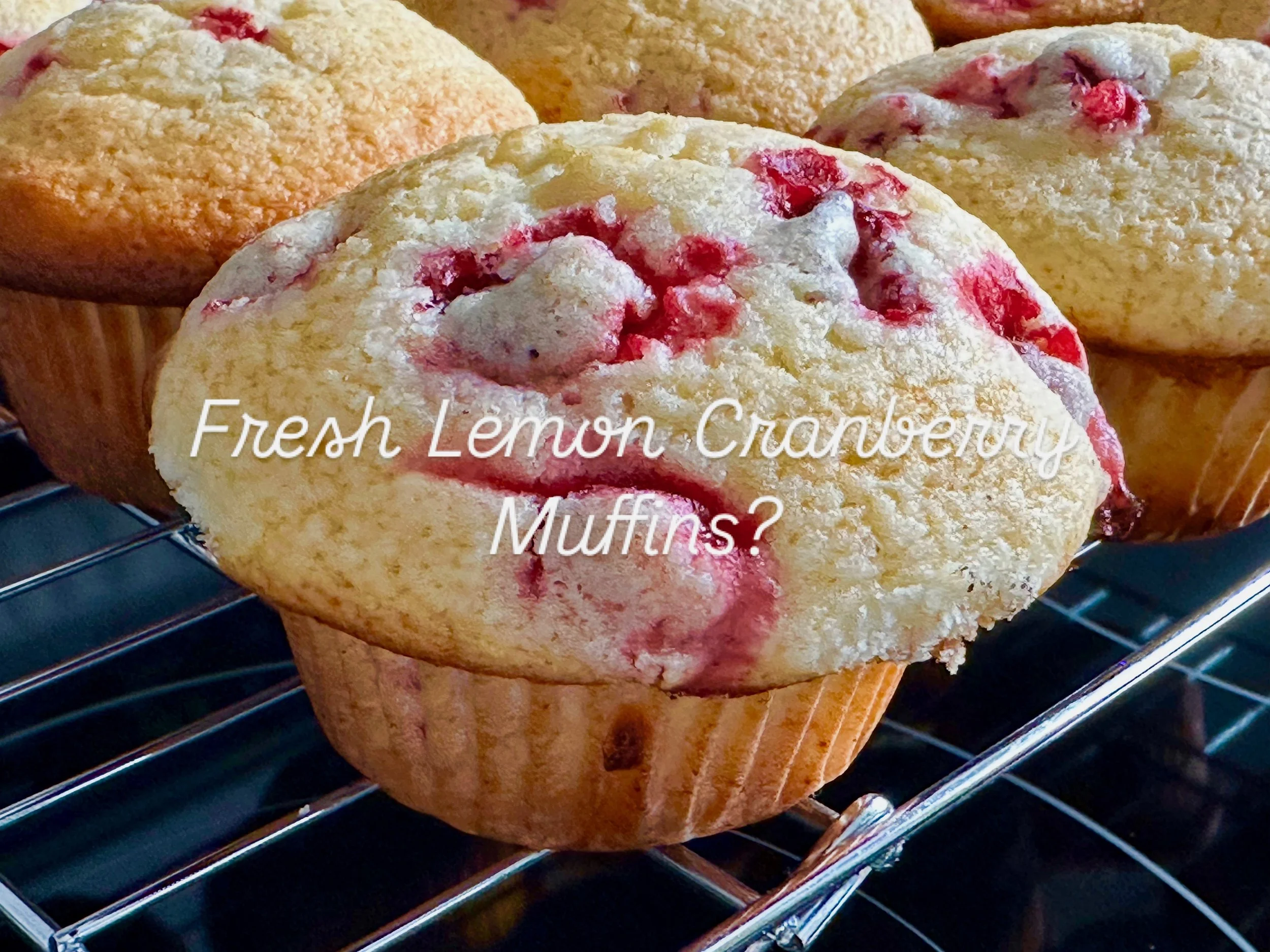 Lemon cranberry muffins