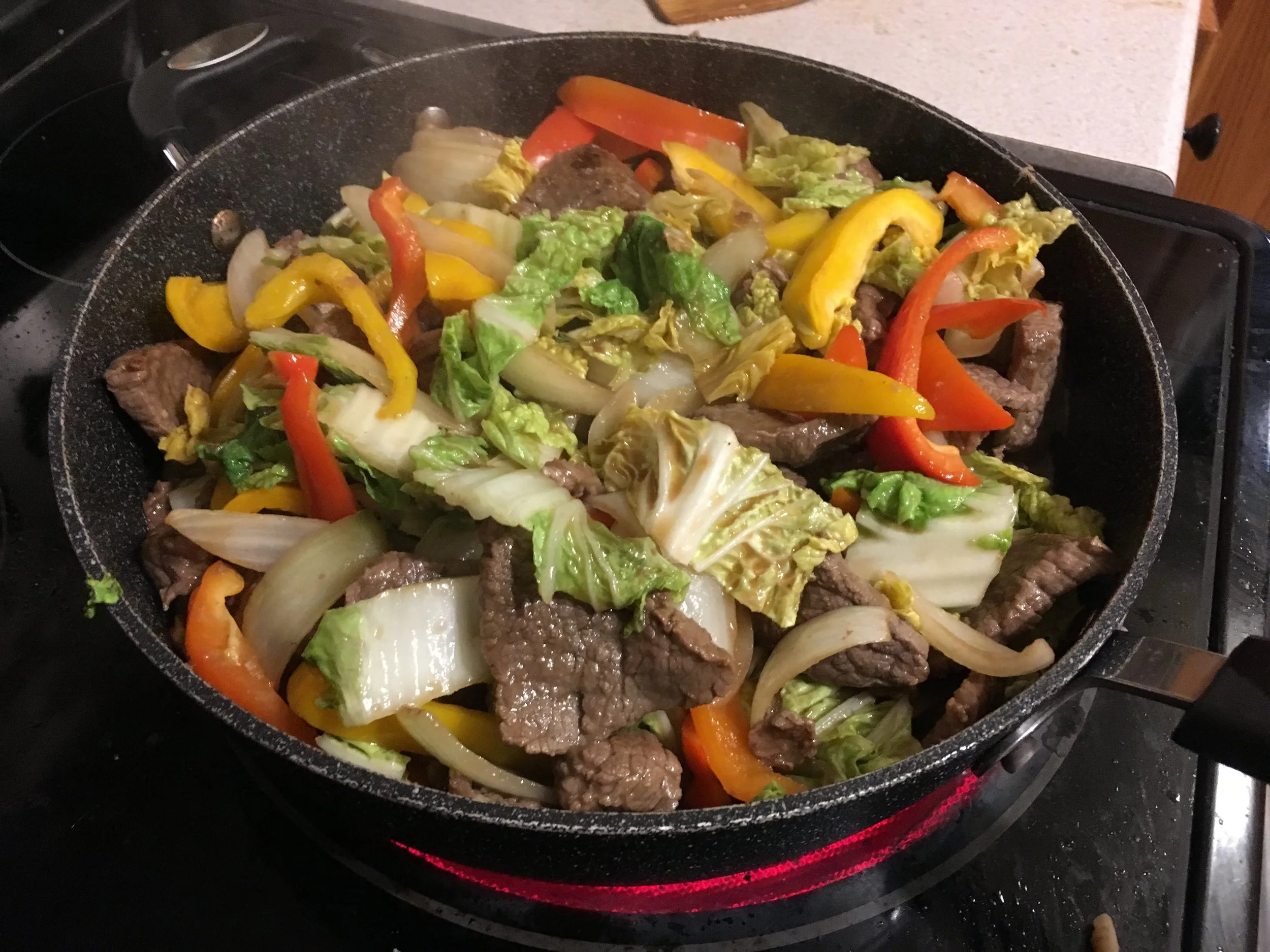 Beef stir-fry