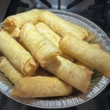 Home made spring rolls