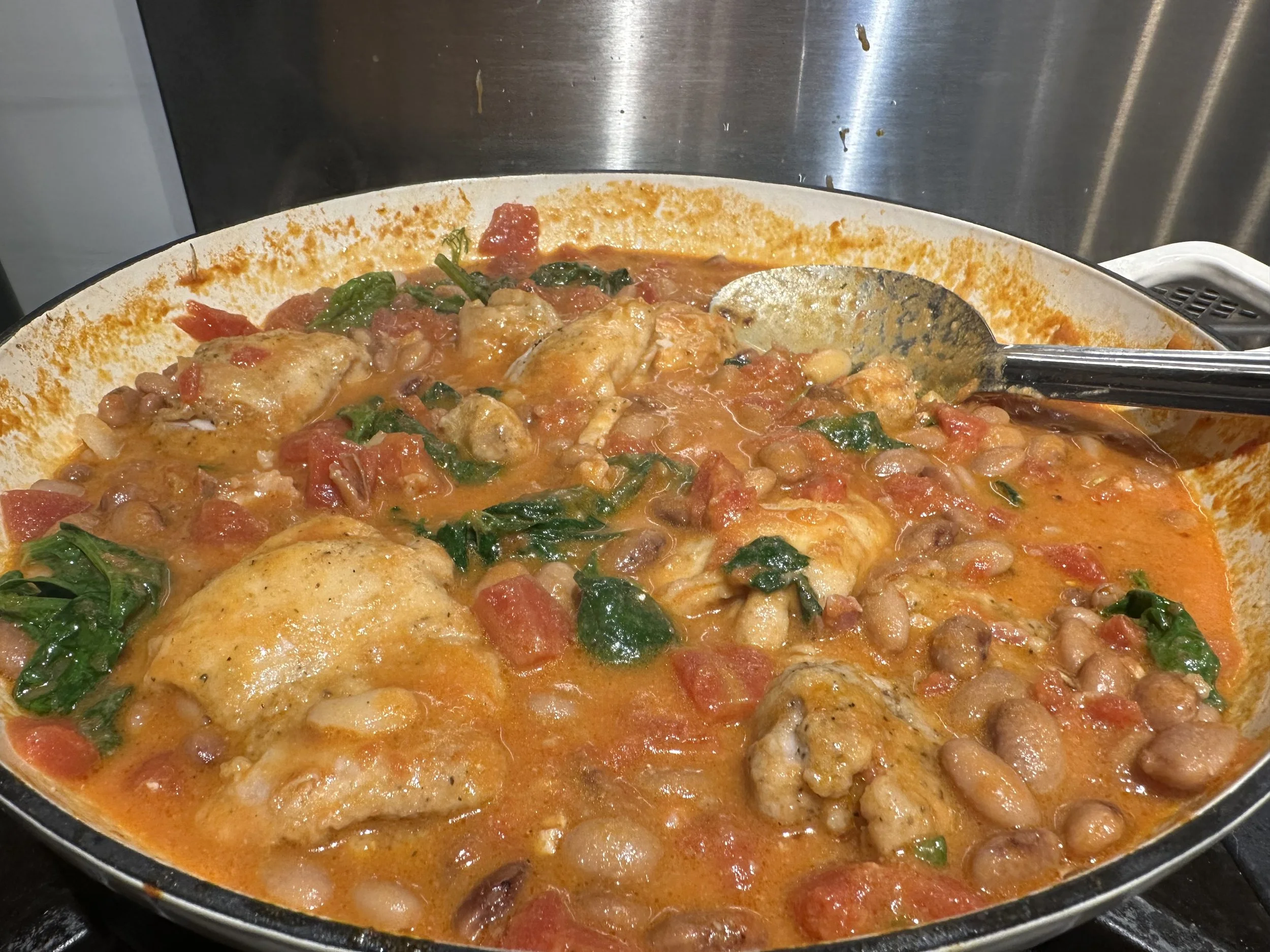 Italian chicken and bean stew