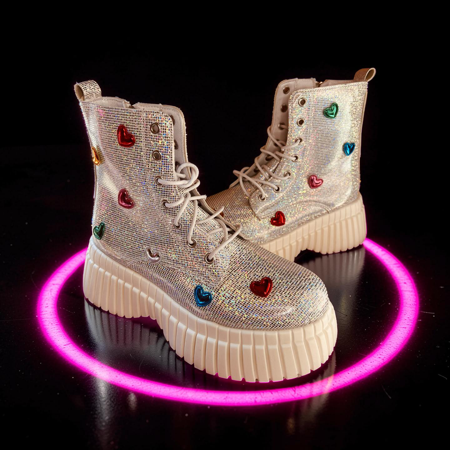 Heart Platform Boots