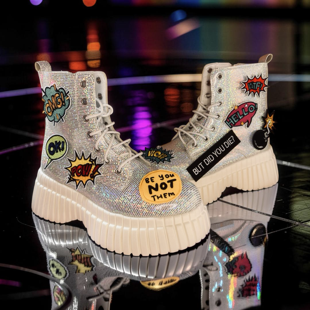 Disco Dirt I Don't Care Festival Boots