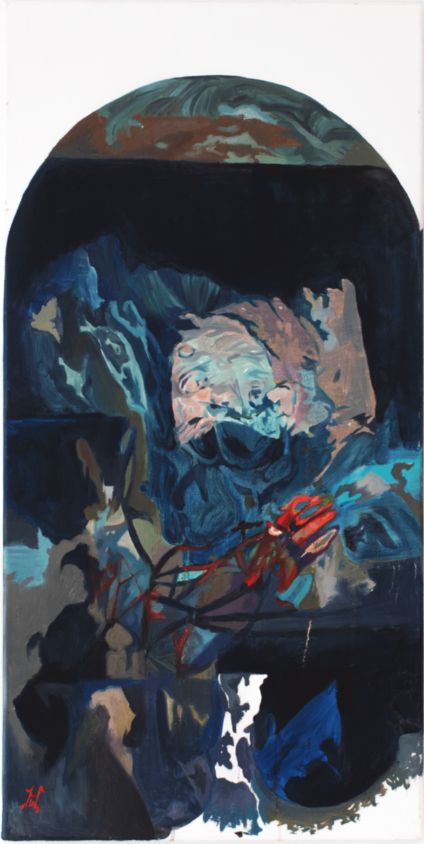  “Holy Water” 2025
Oil on canvas, 70 x 40 cm