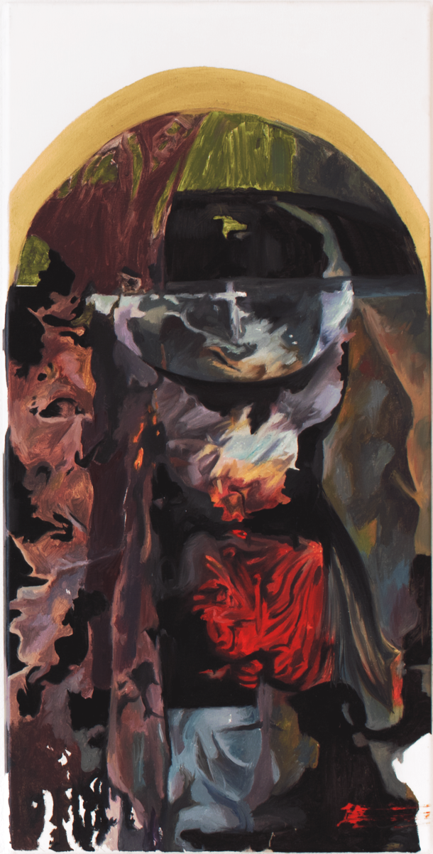 “Deliver Us From Evil” 2025
Oil on canvas, 70 x 40 cm