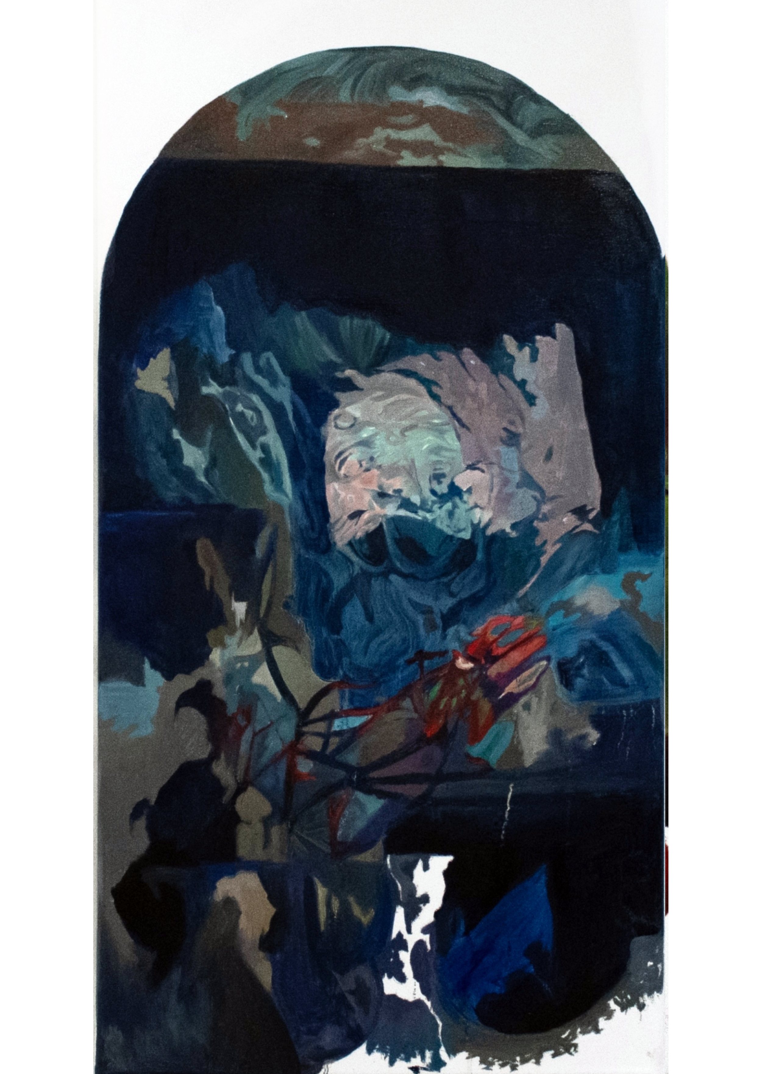 Holy Water, 2025. Oil on canvas — 70x40 cm