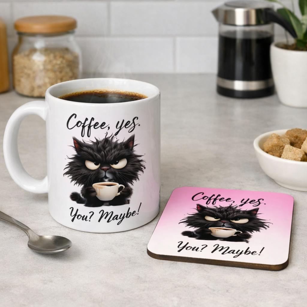 Grumpy Cat – Coffee, Yes. You? Maybe! Mug