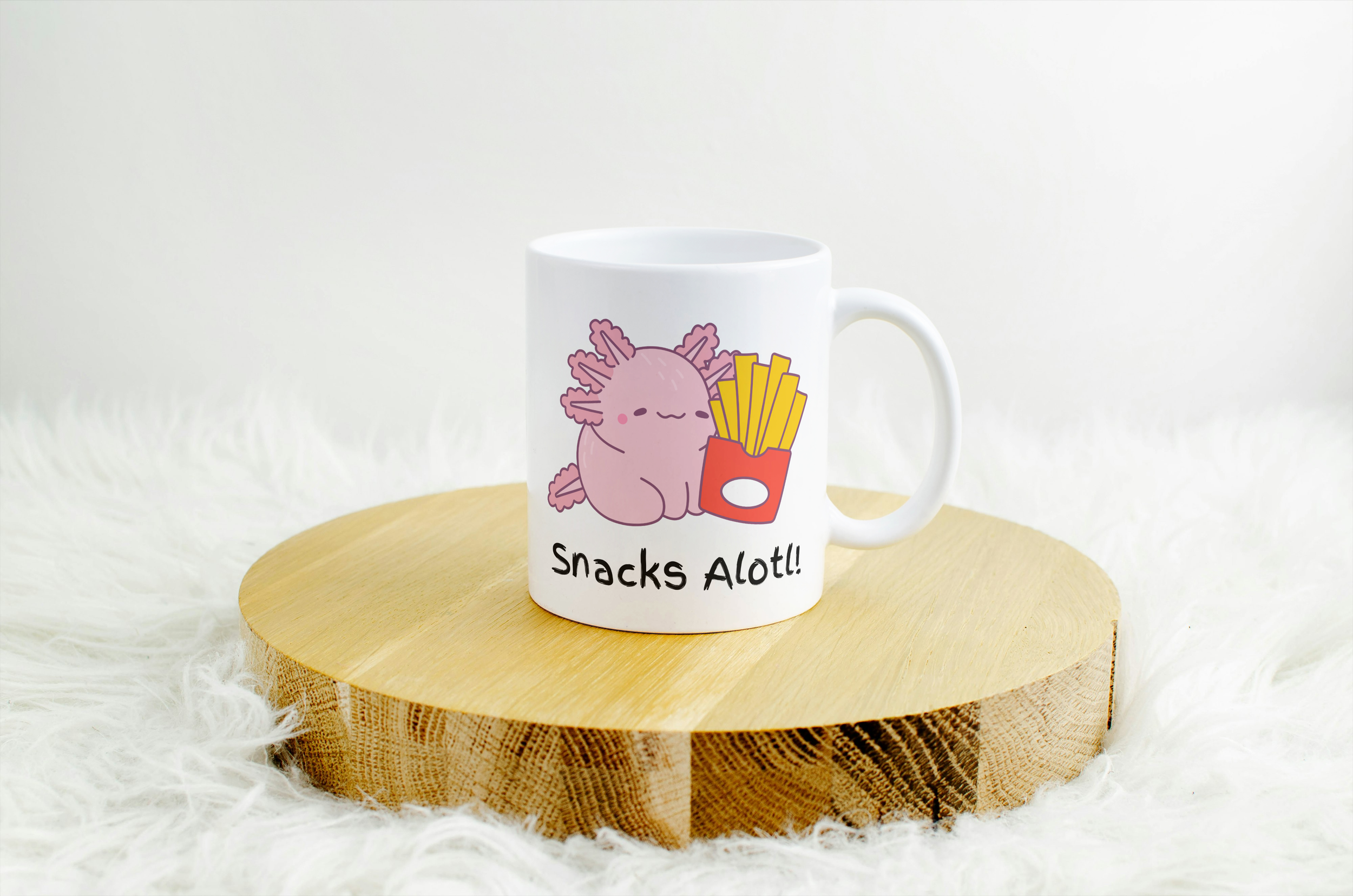 Snacks Alotl! – Axolotl Mug